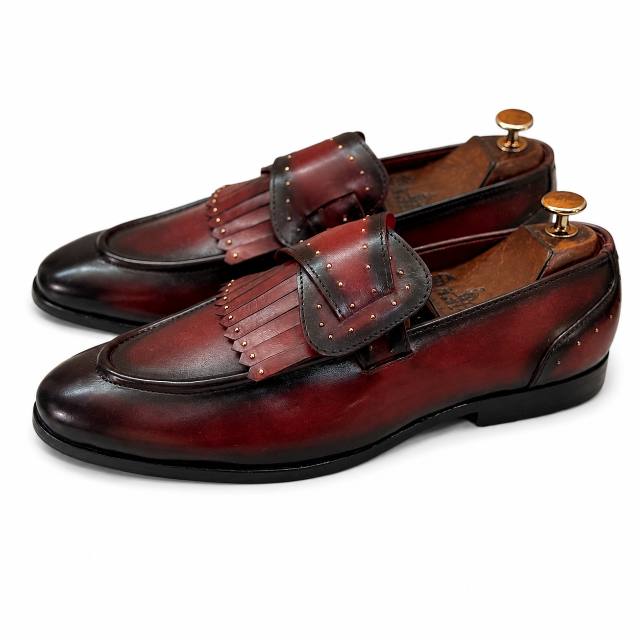 Butterfly Loafers Bordo | Hand Patina