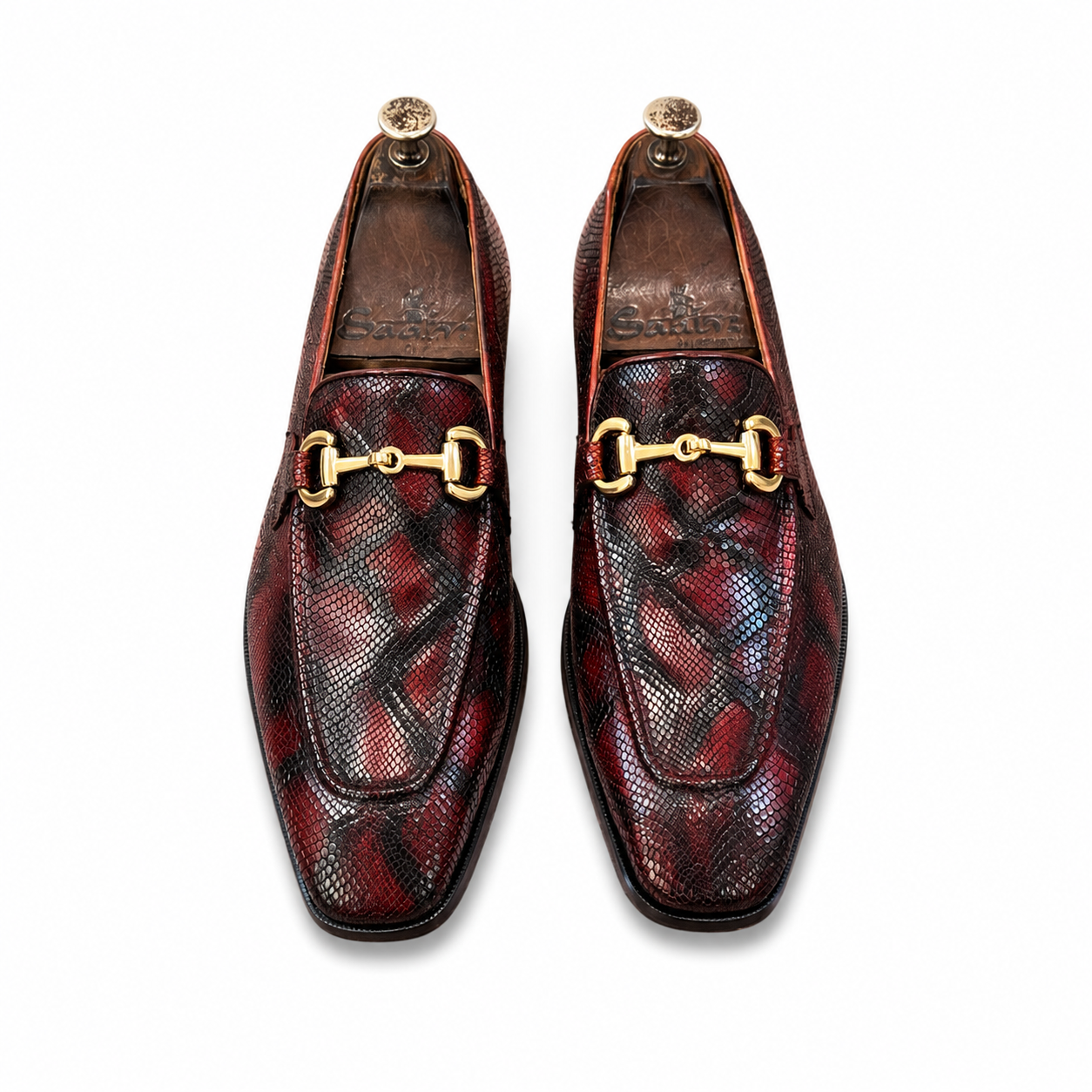 Crimson Python Horsebit Loafer