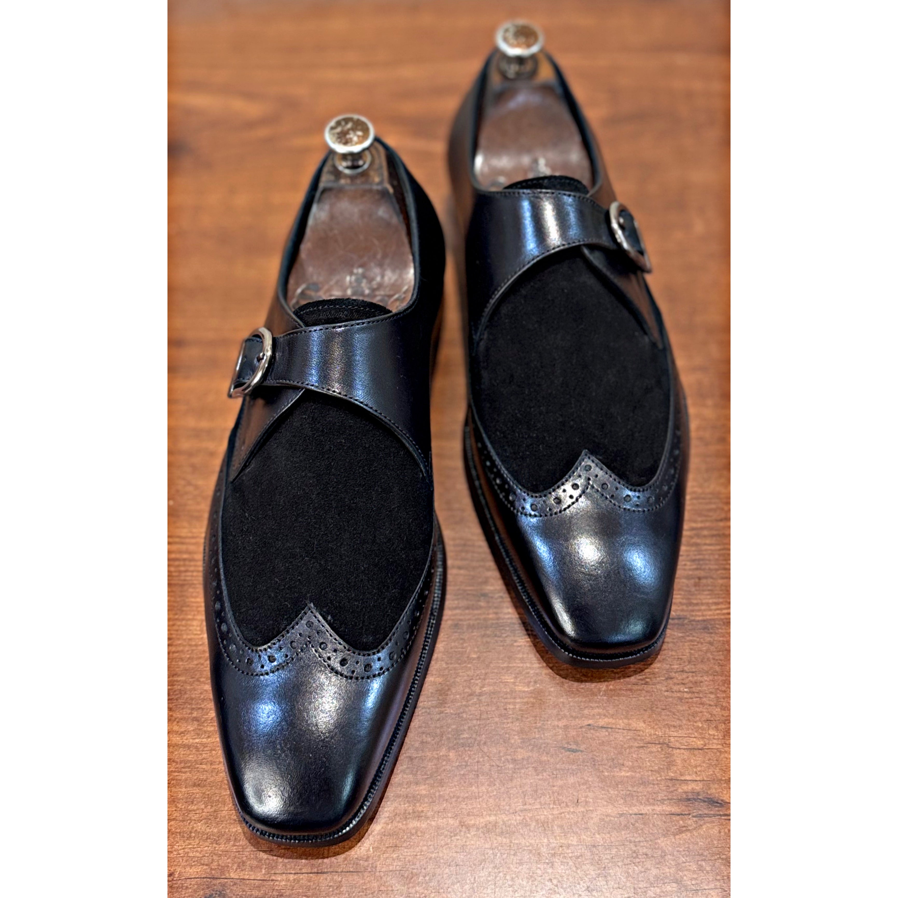 Single Monk Strap Leather/Suede