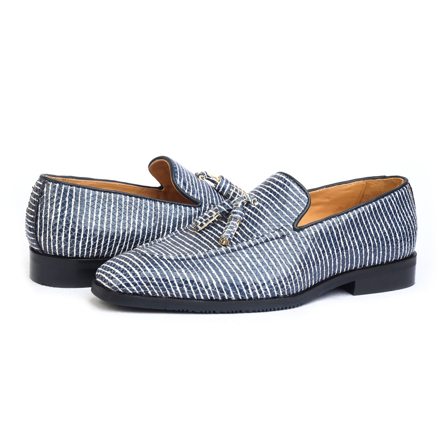 Blue Limited Edition Loafers With Tassels