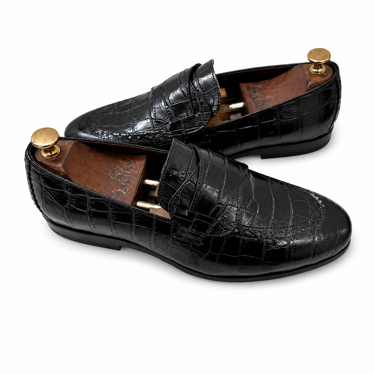 The Black Regent Croco Loafer