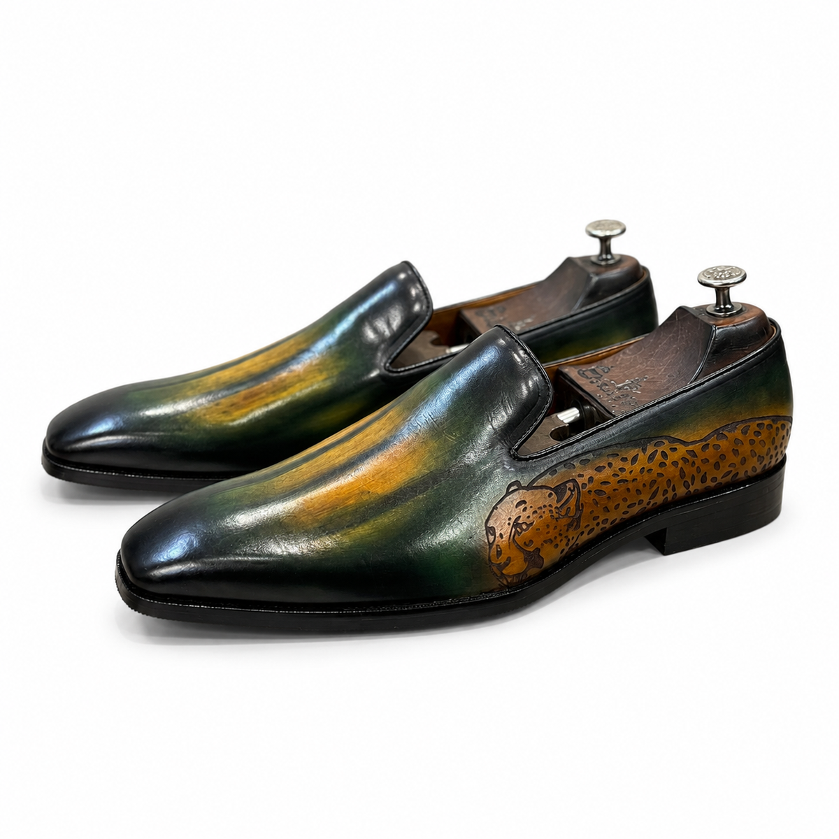 Emerald Panther Loafers