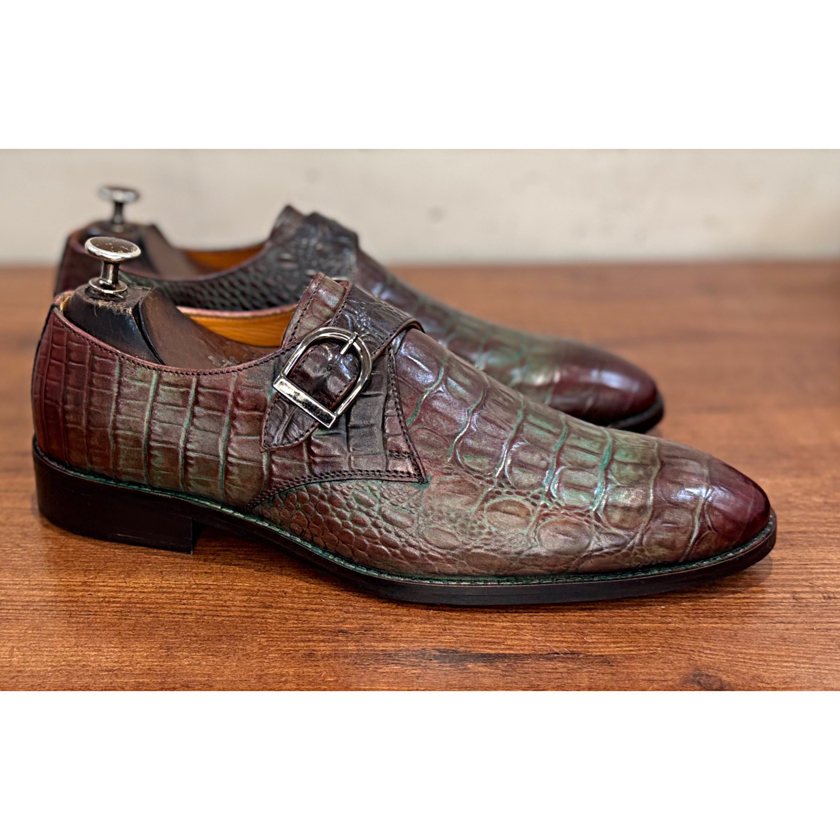 Single Monk Strap Hand Finished