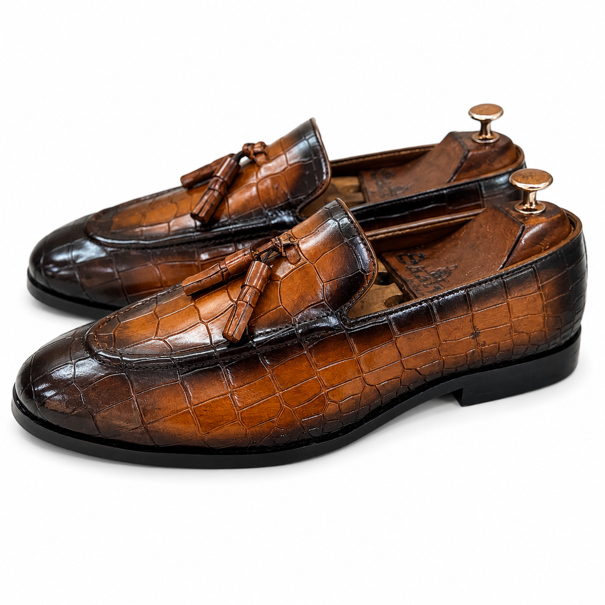 Imperial Croco Tassel Loafers