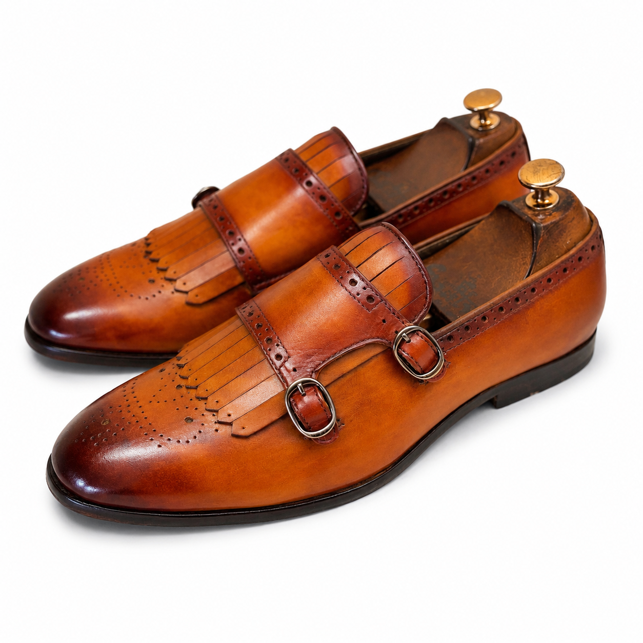 Regal Kiltie Double Monk Loafers