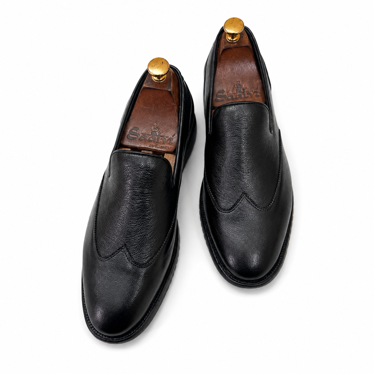 Midnight Glide Leather Loafers