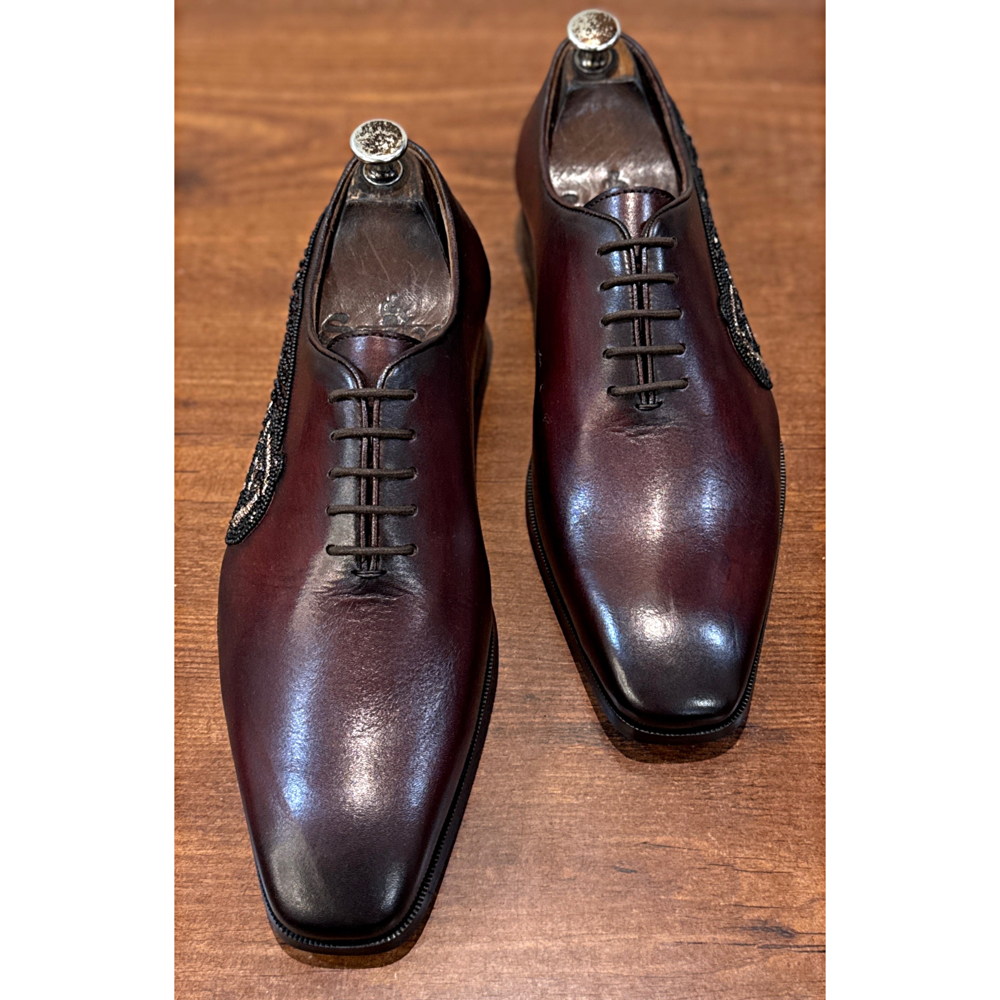 The Imperial Panther – Burgundy Luxury Leather Dress Shoes