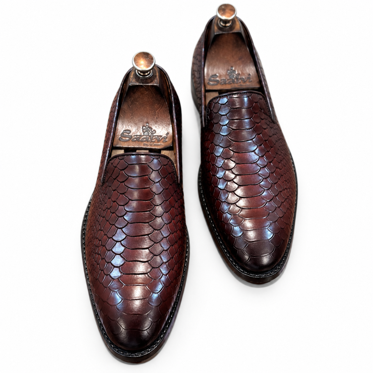 Espresso Éclat Croco Loafers