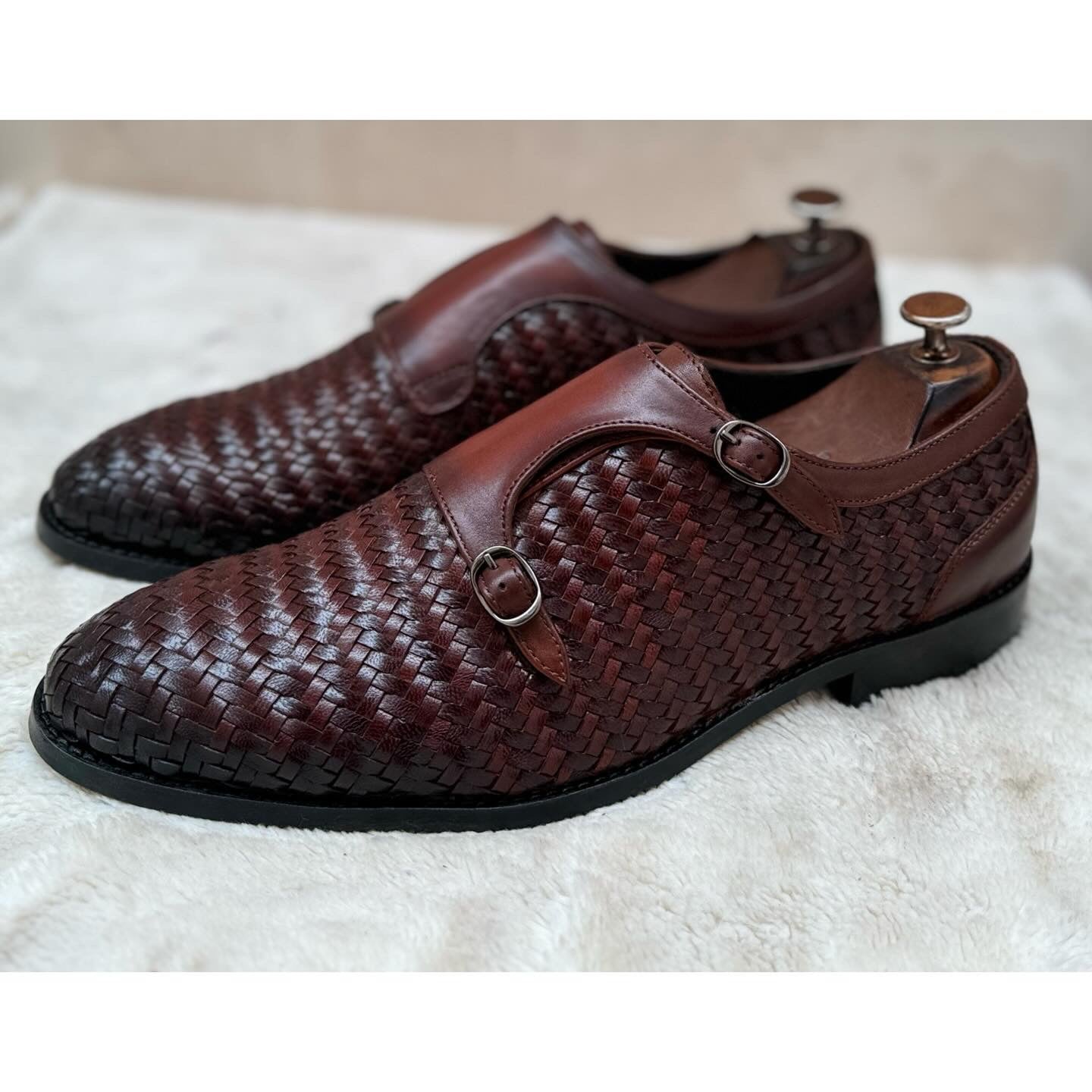 Double Monk Strap Brown