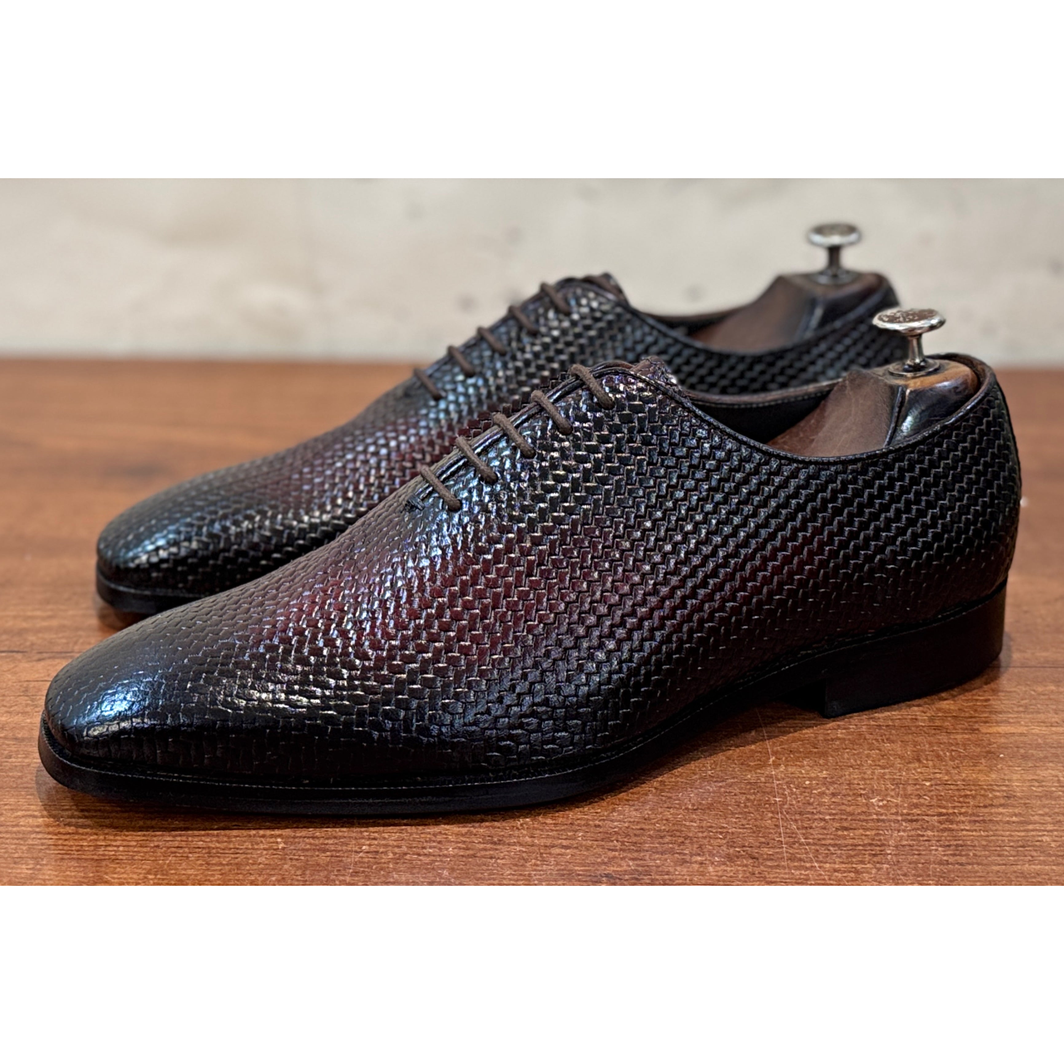 Savoy Spectator Kensington Woven Oxford – Oxblood Patina