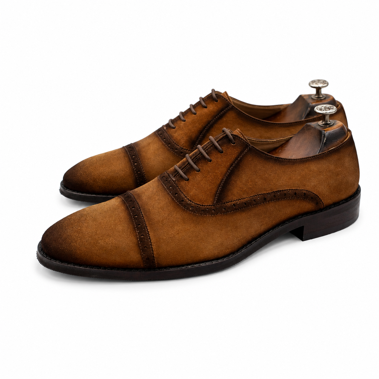 Golden Sand Suede Oxford