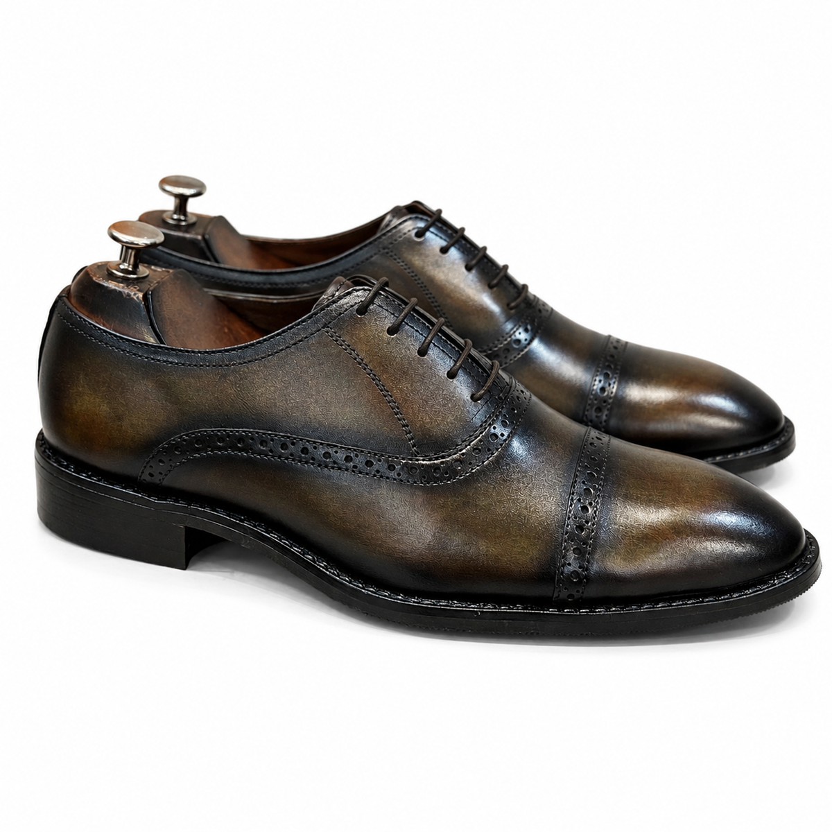 Obsidian Mocha Hand-Patina Oxford