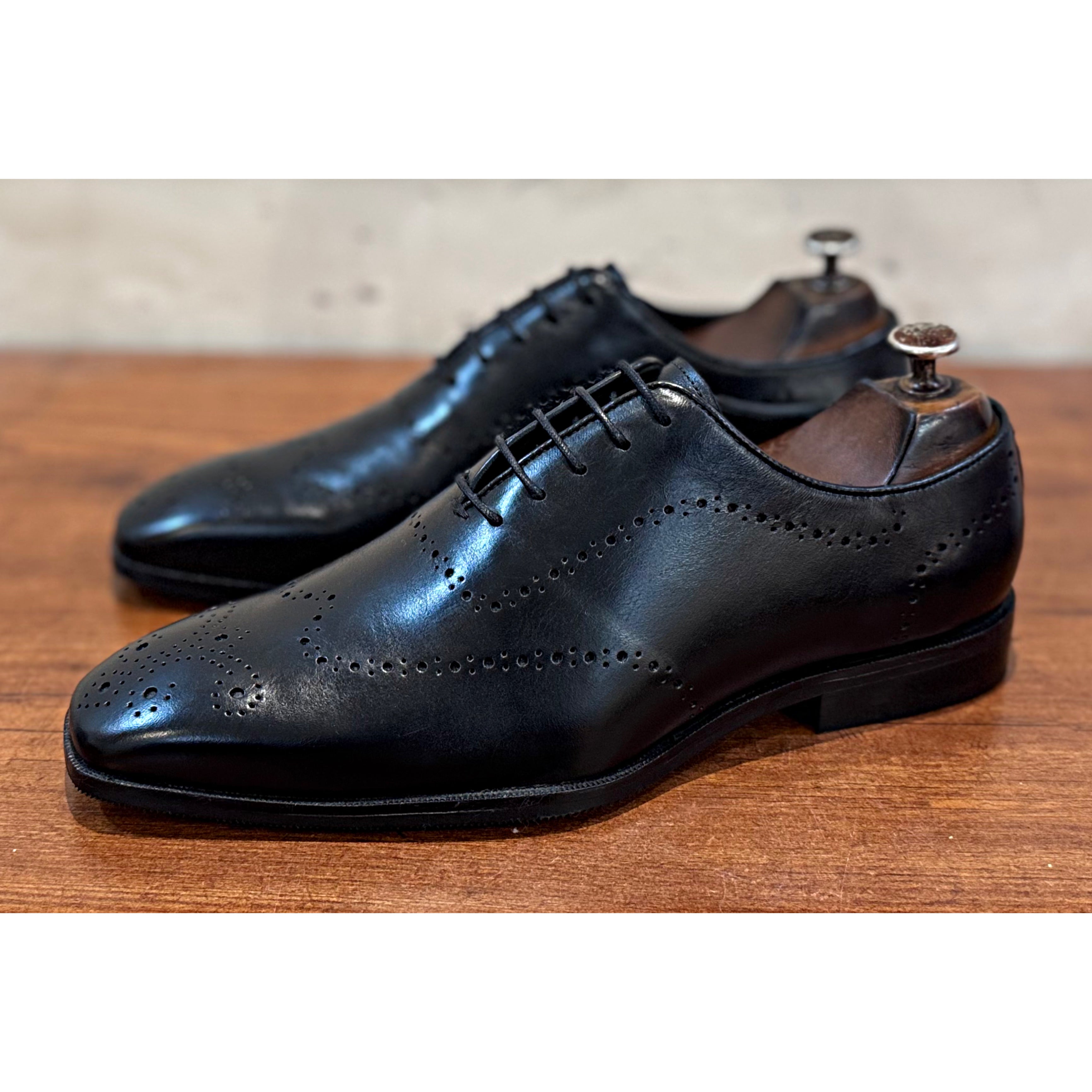 Semi-Brogue Oxford Black