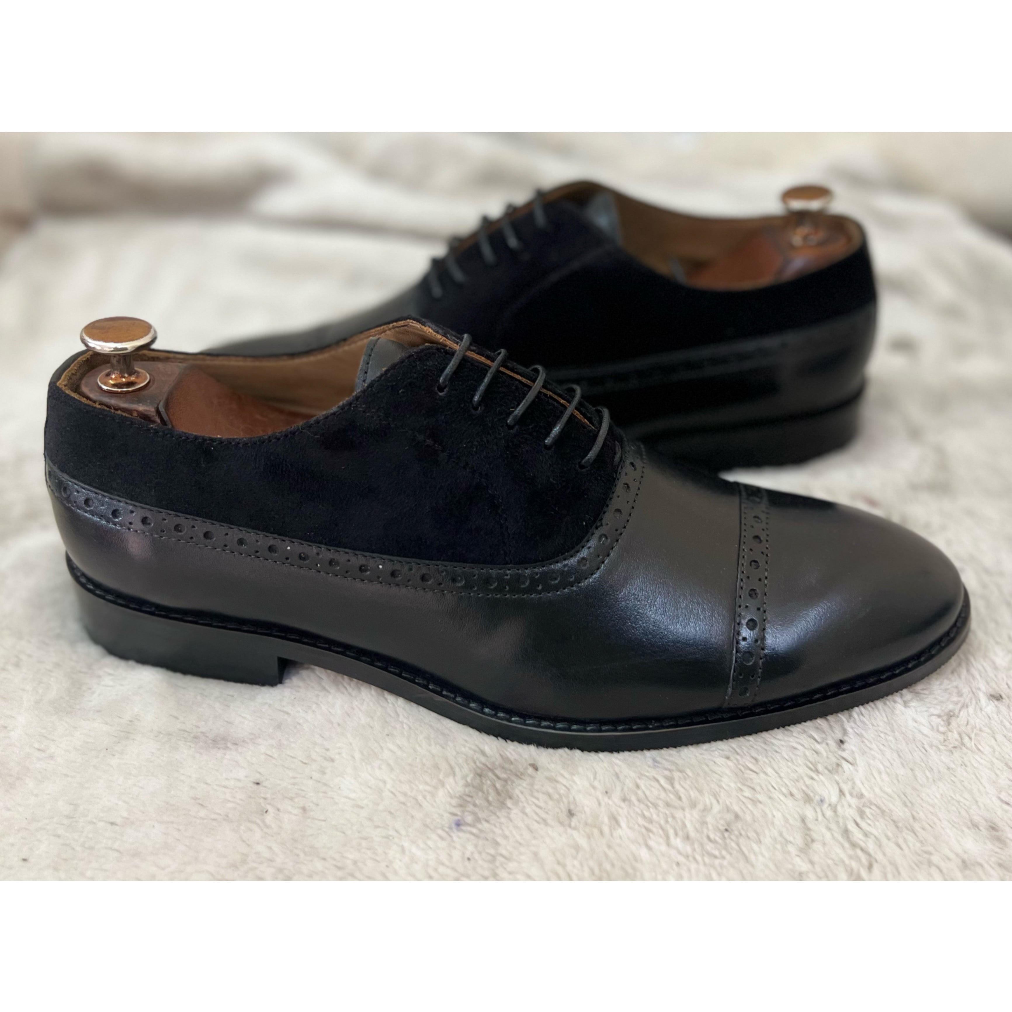 Black Oxfords With Suede