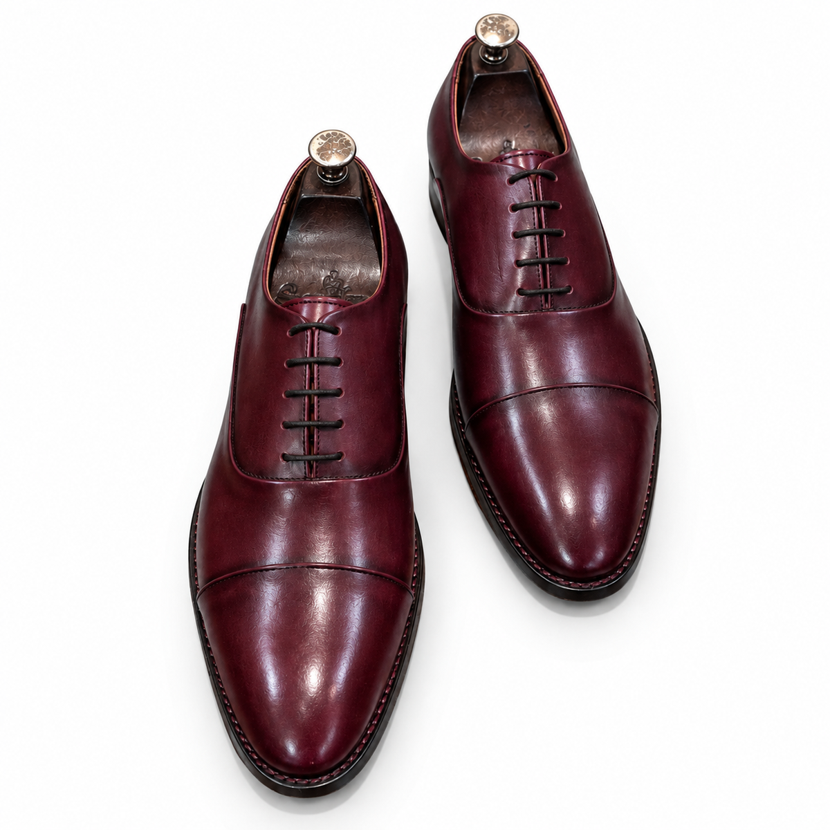 The Windsor Wholecut Oxford – Burgundy Patina