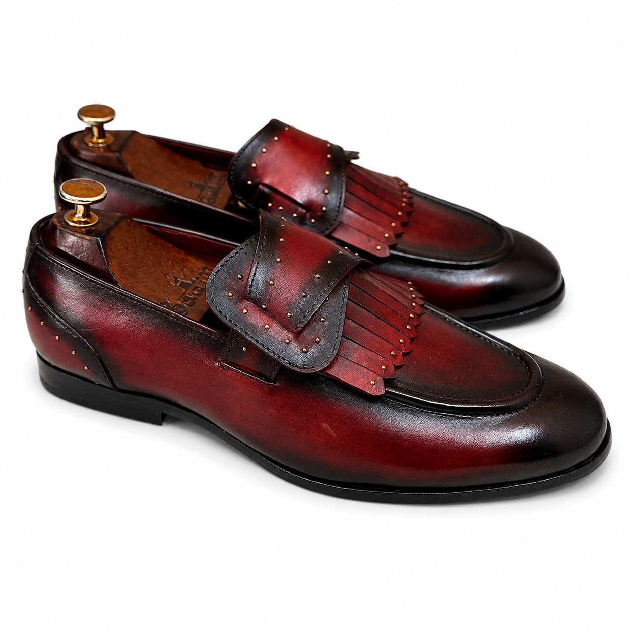Butterfly Loafers Bordo | Hand Patina