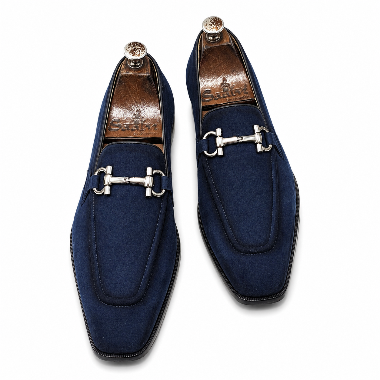 The Midnight Riviera – Navy Suede Horsebit Loafers