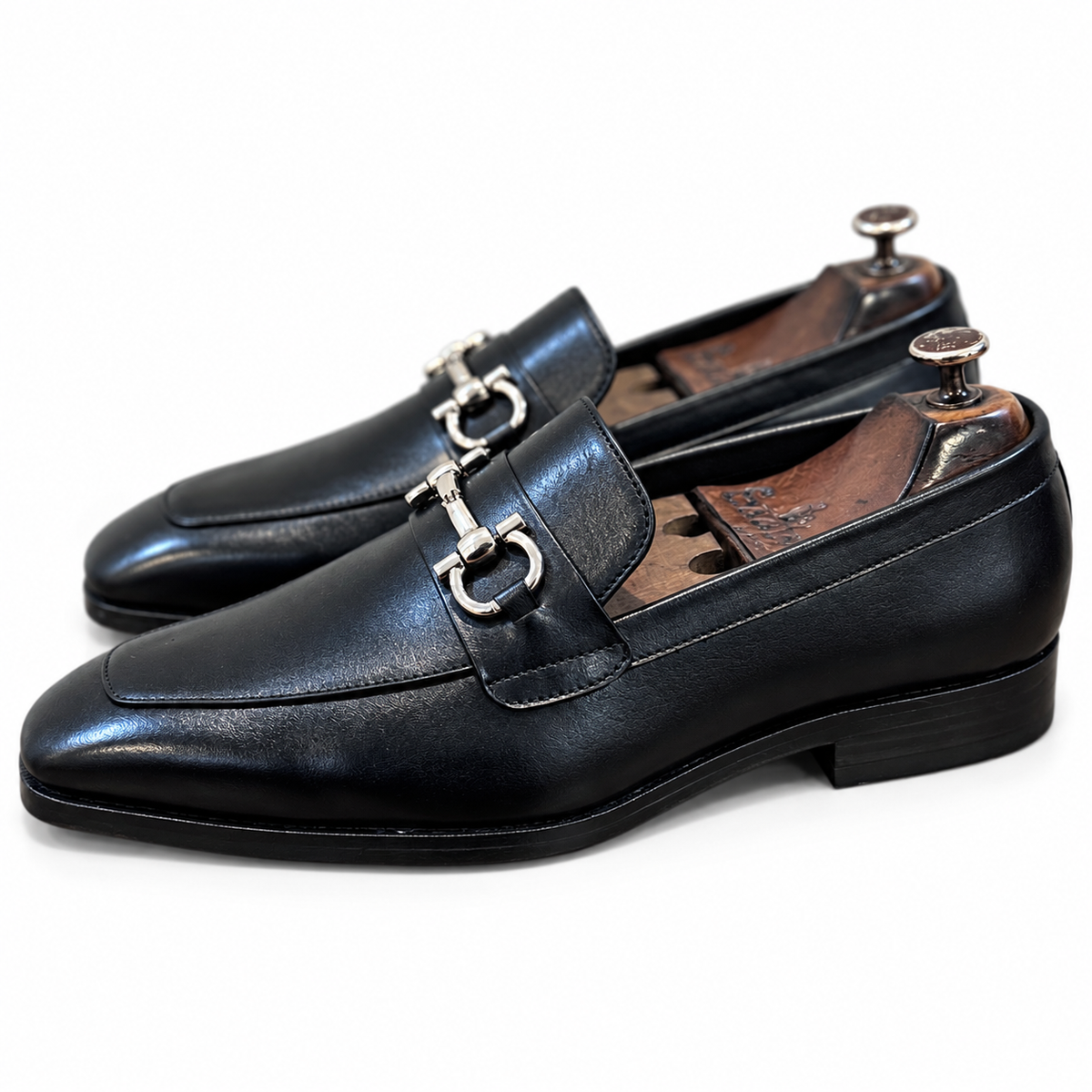 Noir Sterling Horsebit Loafers