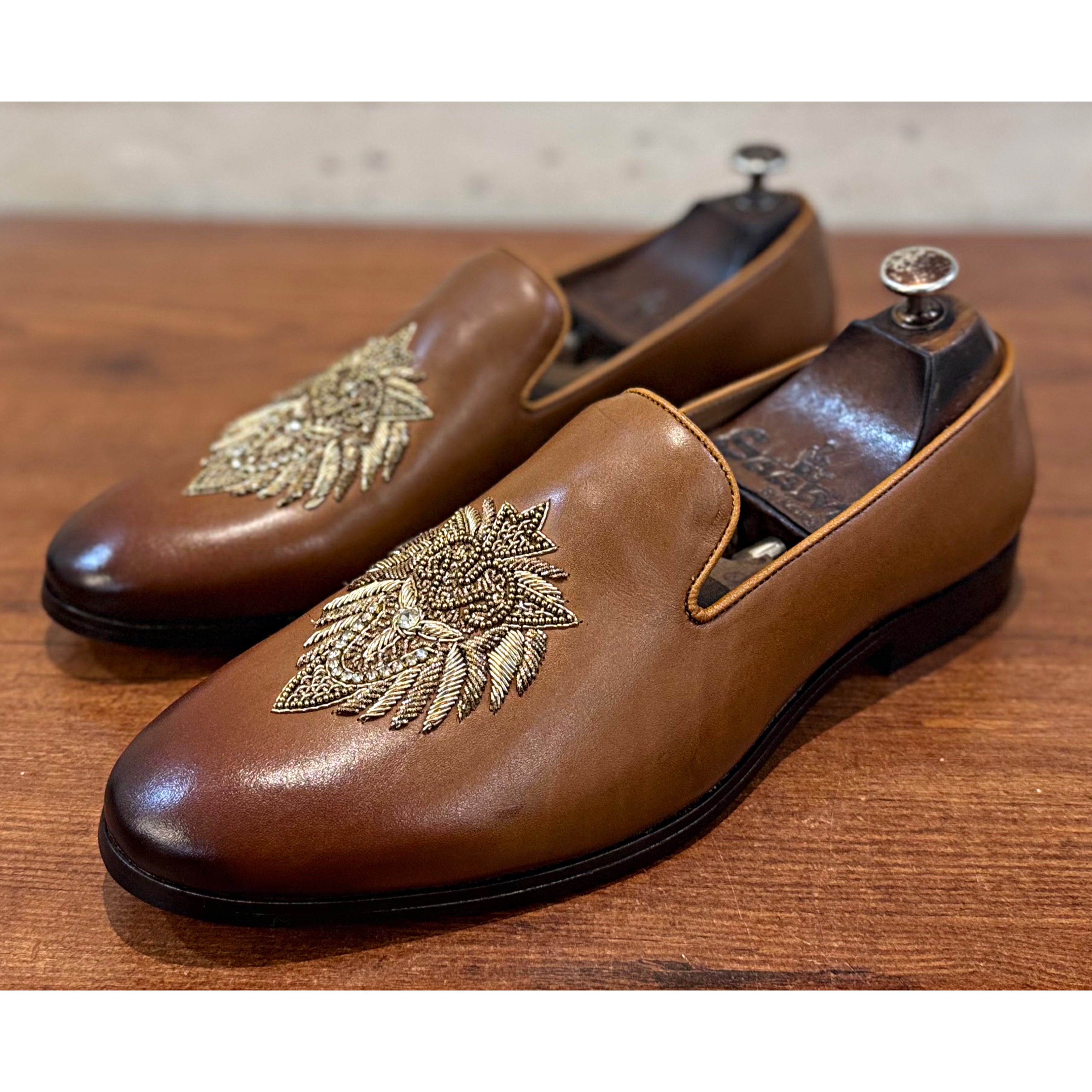 Baroque GoldCrest Slip-Ons