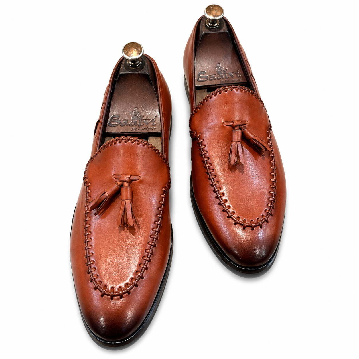 Gael - Brown Weaved Loafers