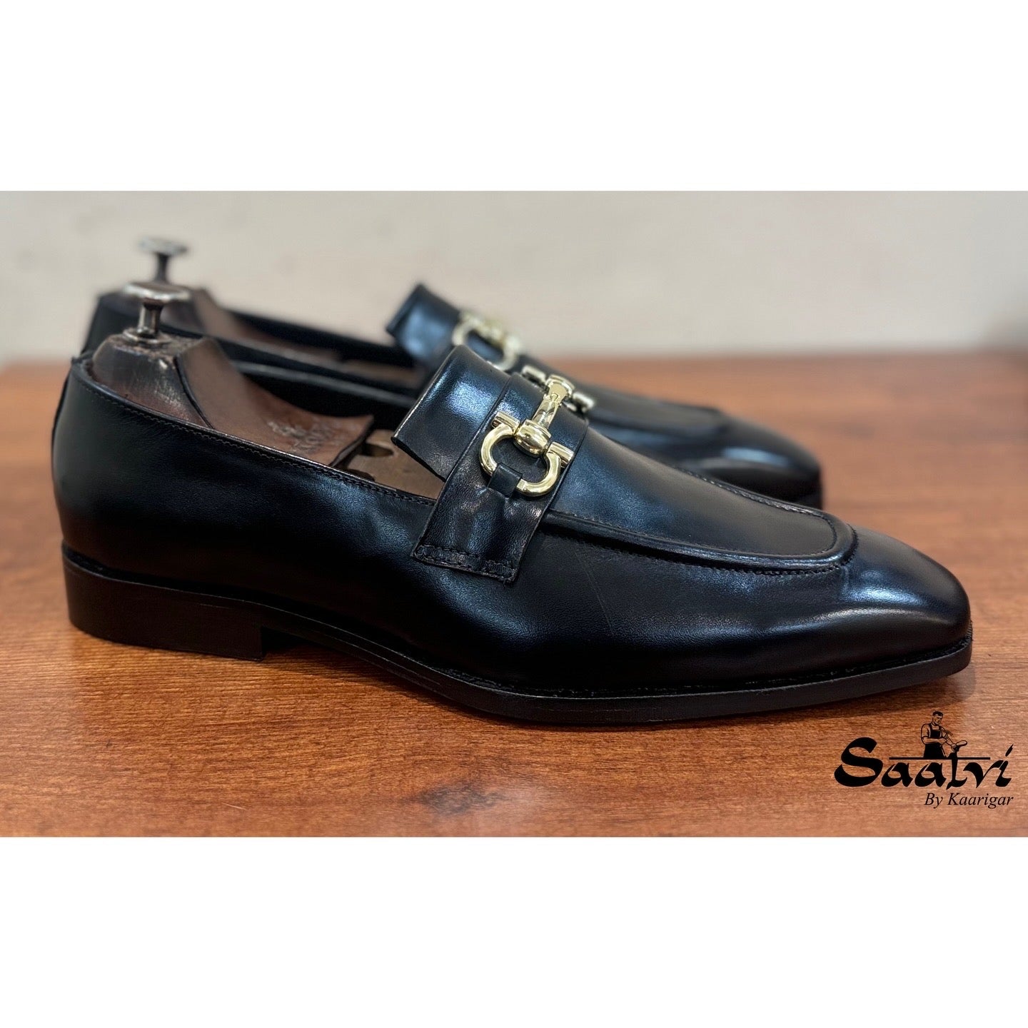 Black Horsebit Loafers