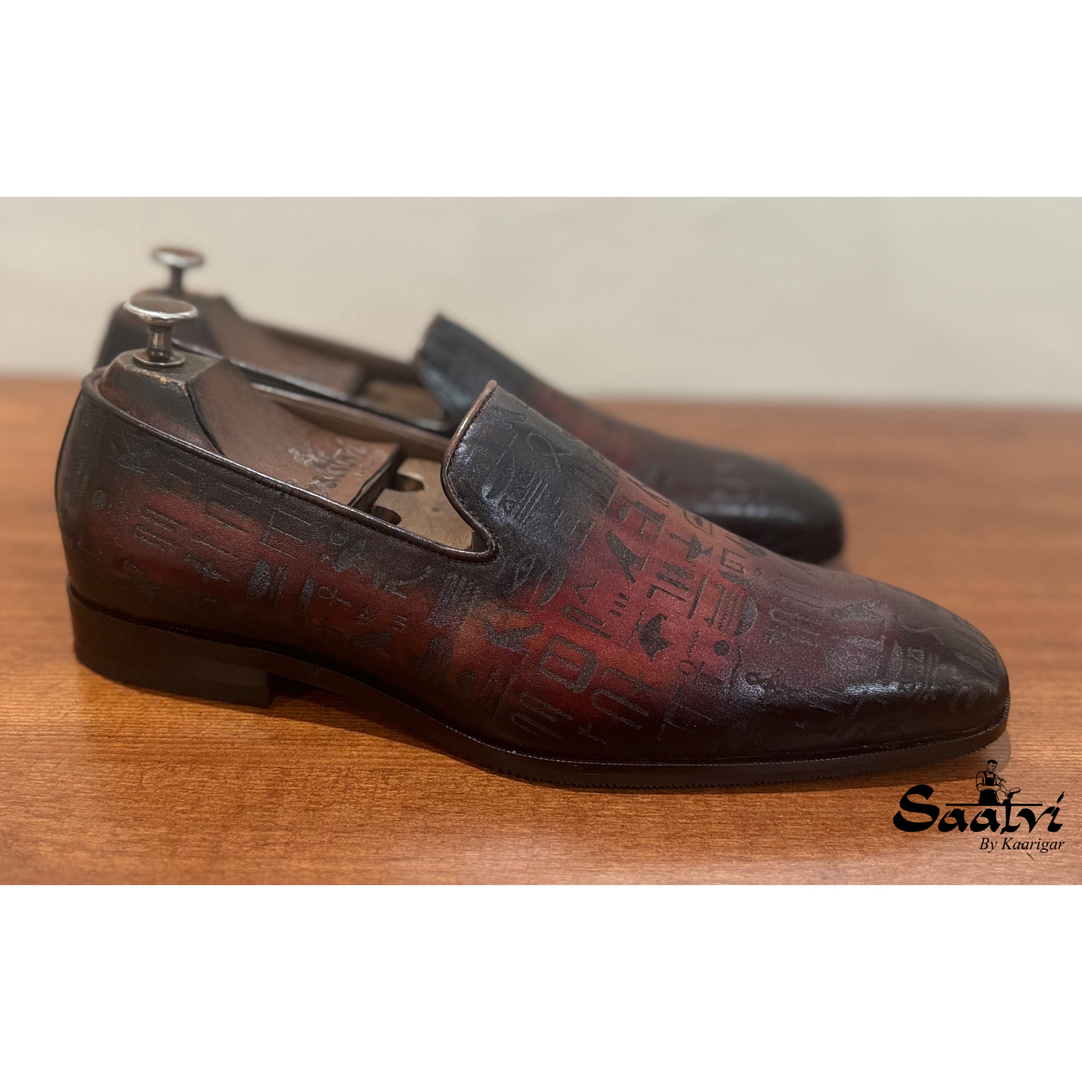 Amber Hand Patina Loafers