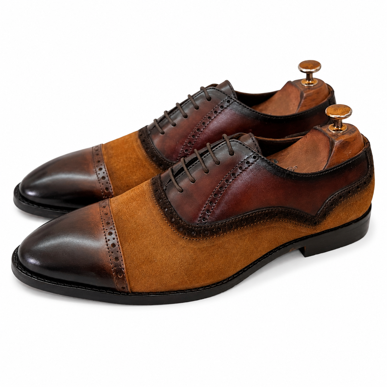Heritage Duo Cap-Toe Oxfords