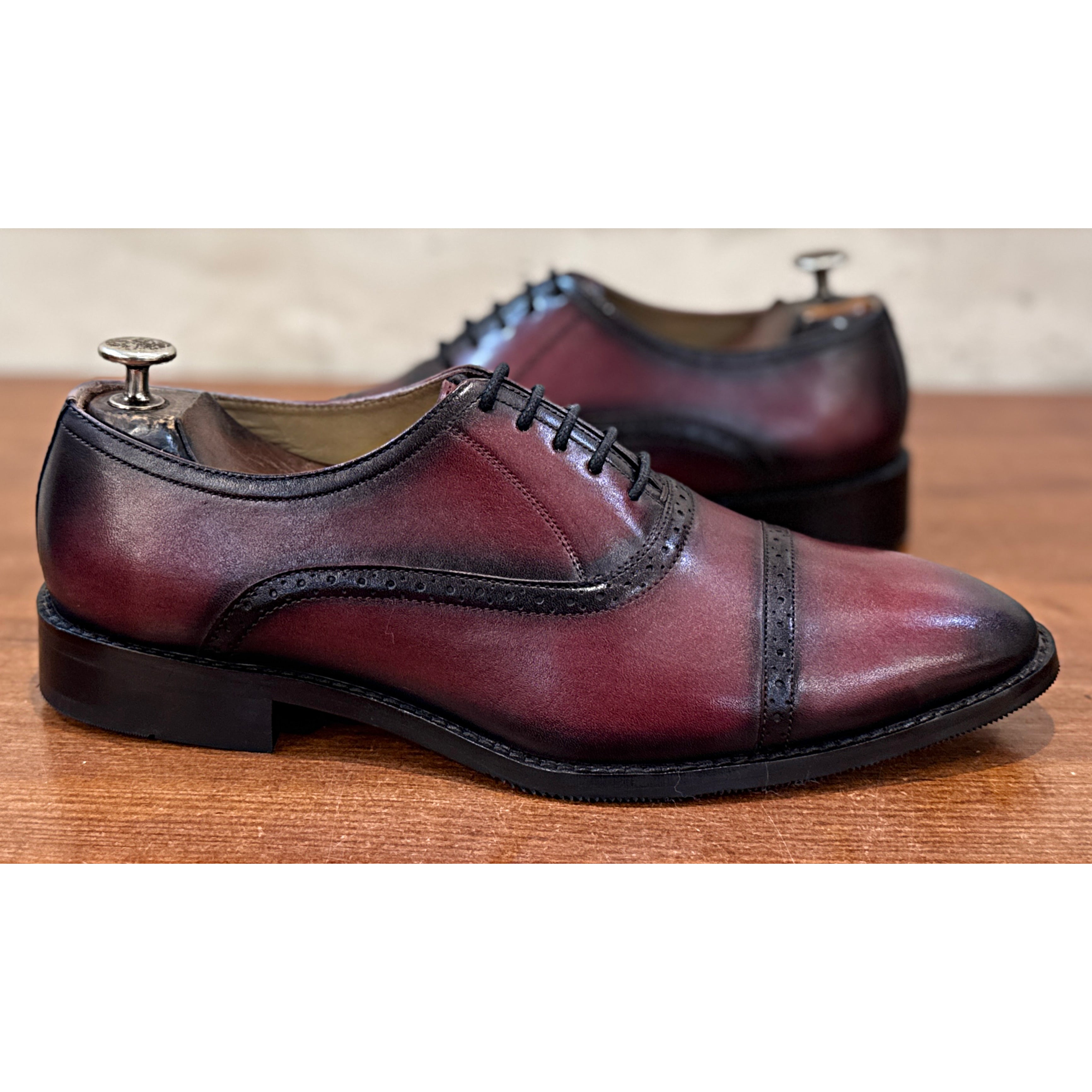 Cavalier Bordeaux Cap-Toe Oxford