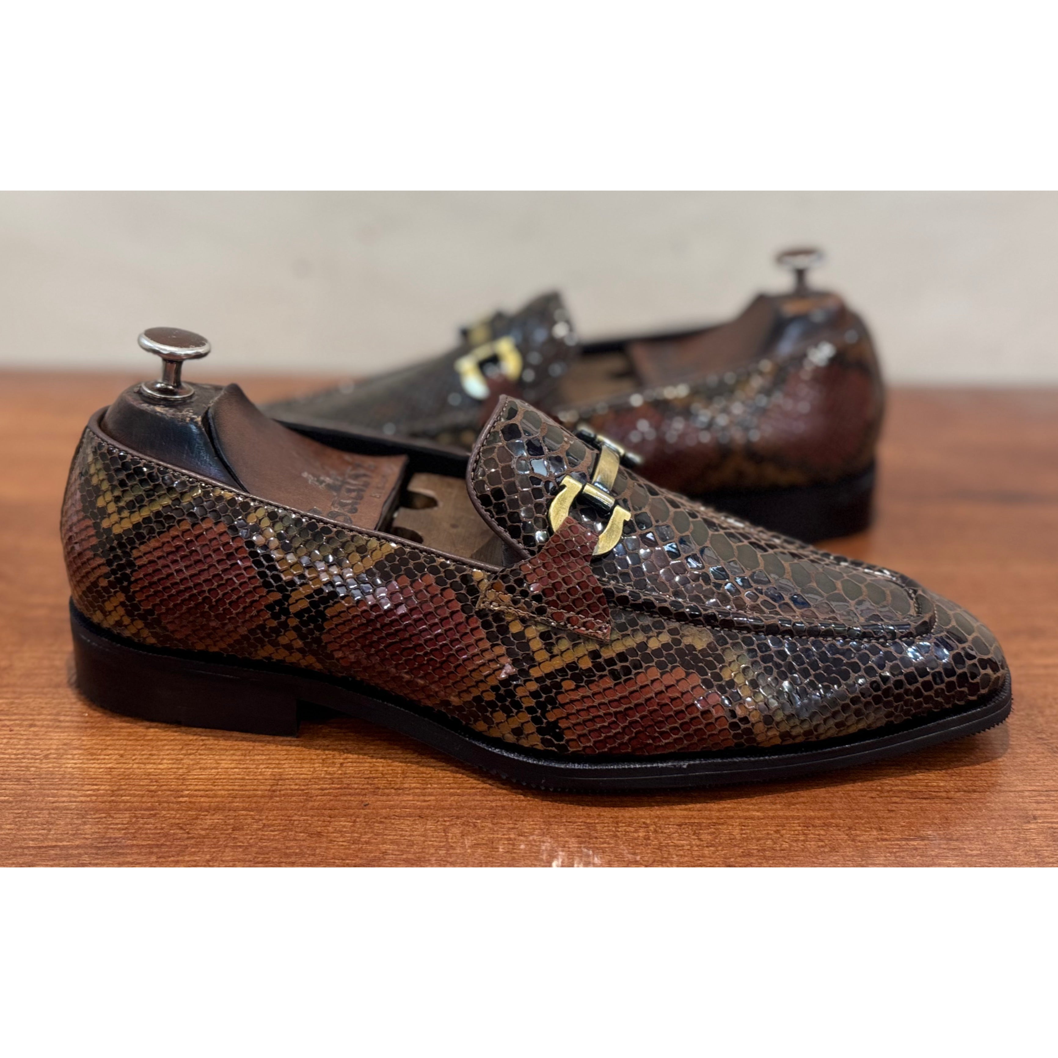 Multi Colour Foil Loafers