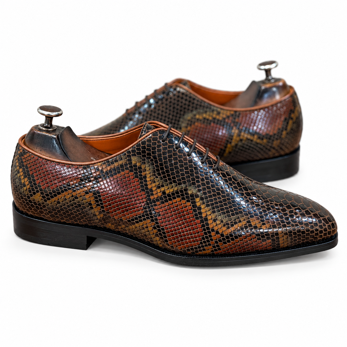 Cortina Mosaic Snake Foil Leather