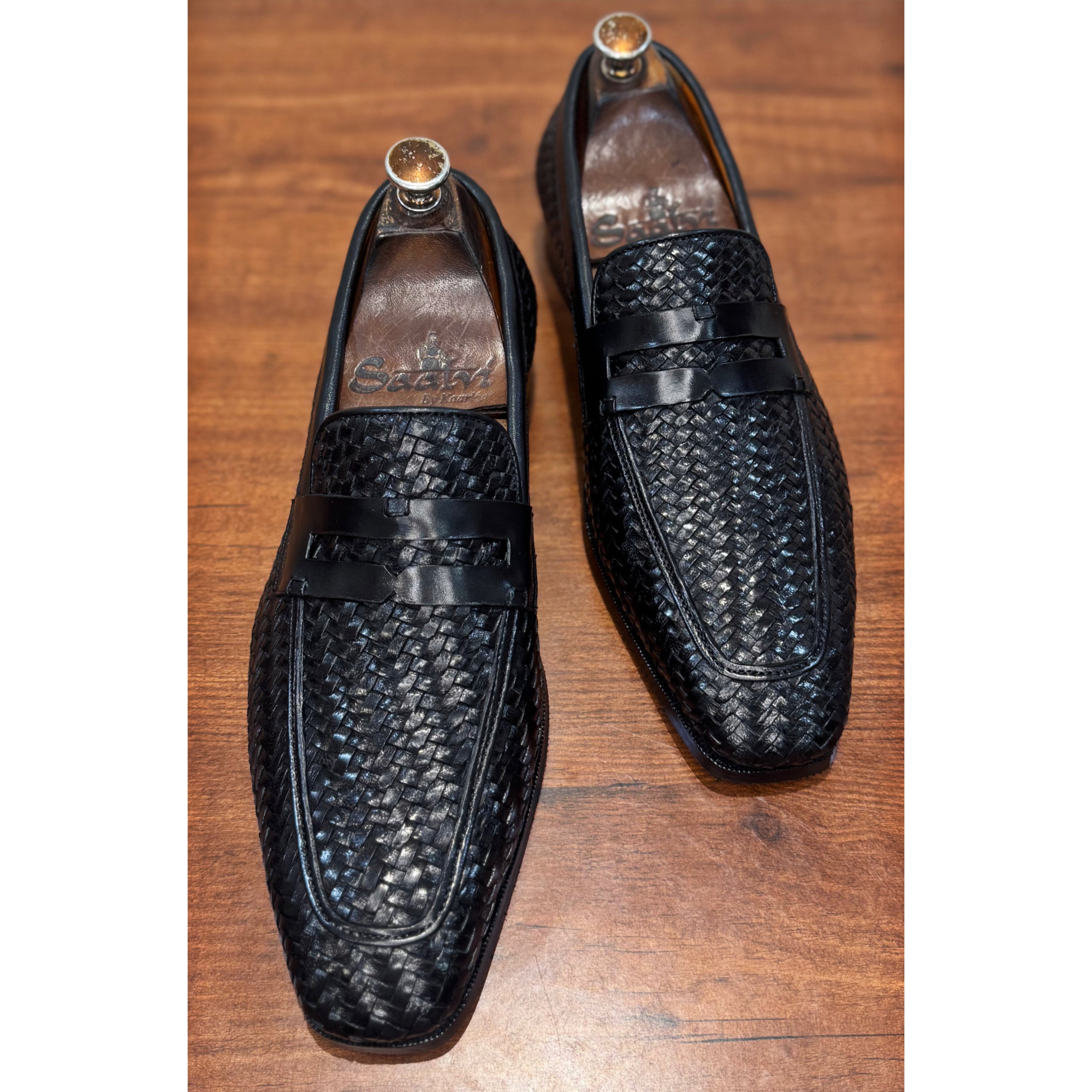 Penny Loafers Weave Leather T
