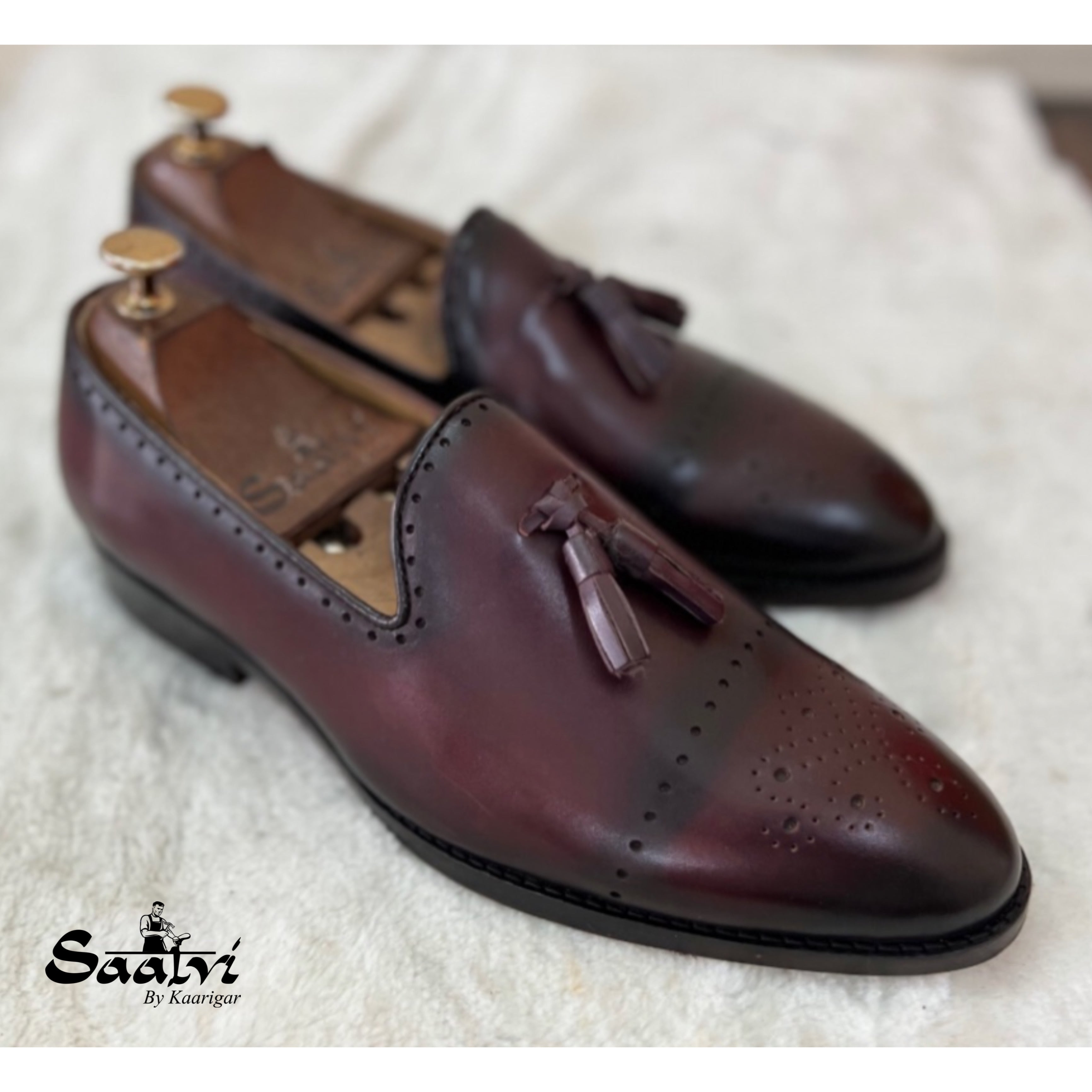 Bordeaux Tassel Loafers