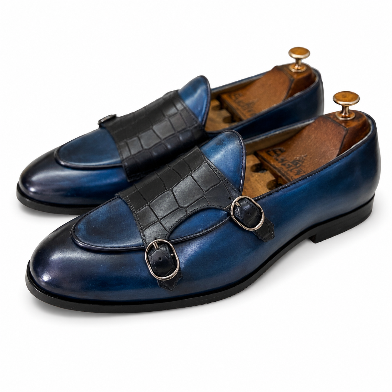 Sapphire Monarch Double Monk Loafers