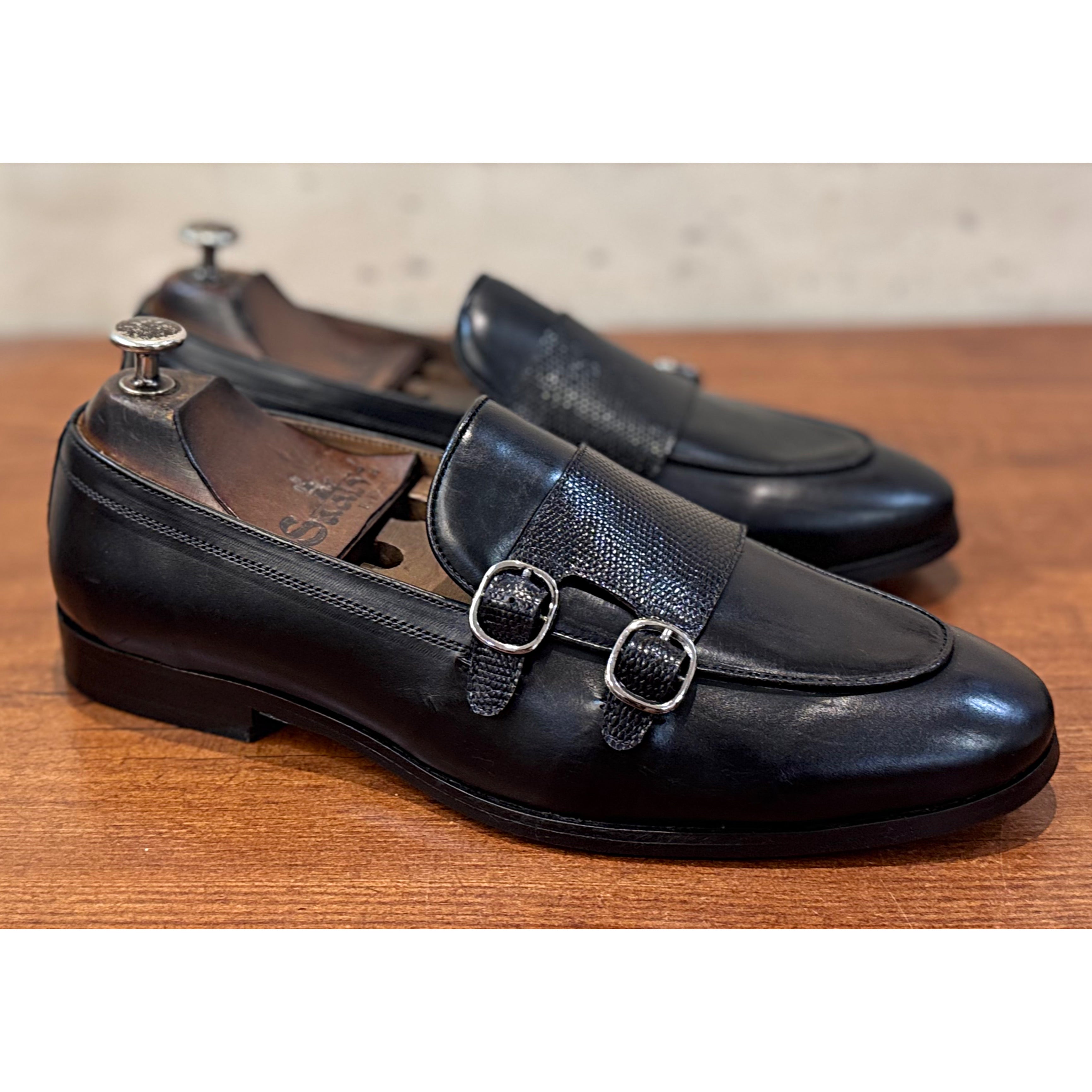 Regal Monk Loafers Black