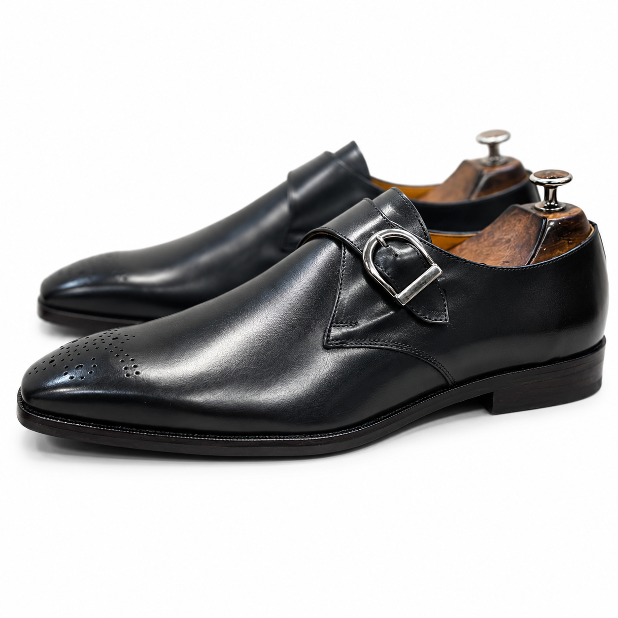 Single Monk Strap Black