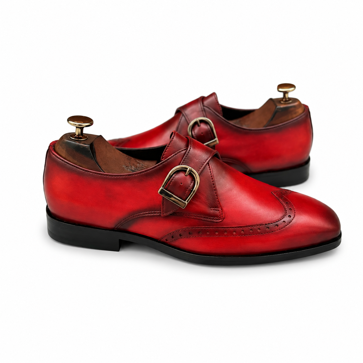 Crimson Monarch Single Monk Straps