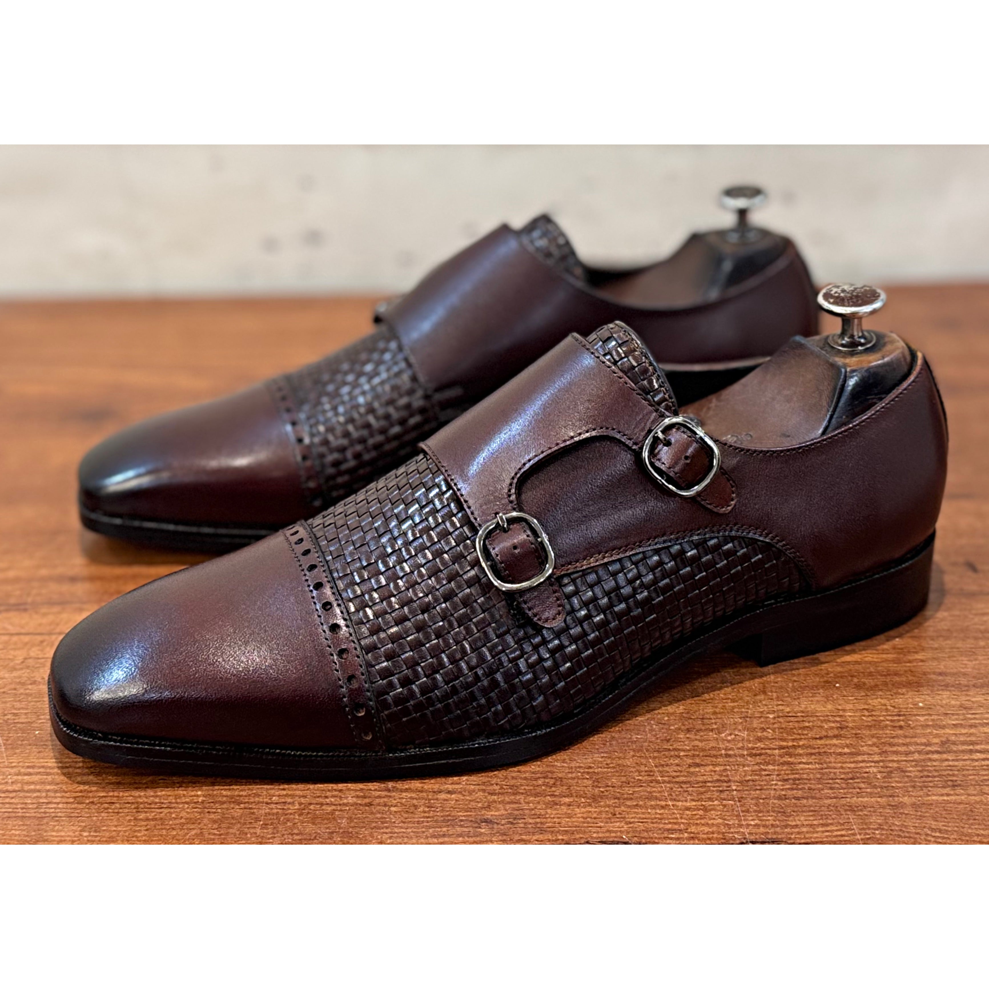 Royal Weave Monk Straps Brown