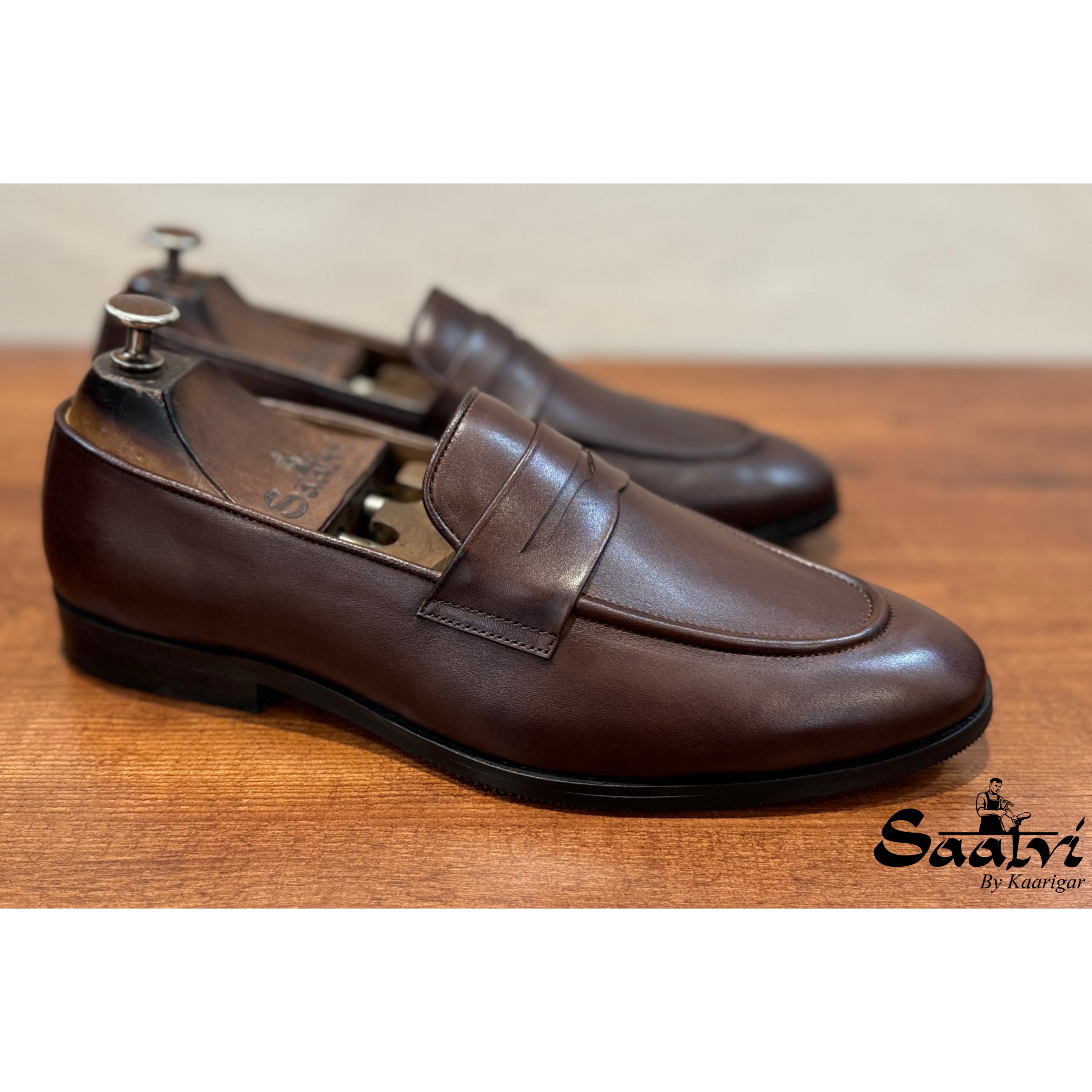 Jamie | Brown Penny Loafers