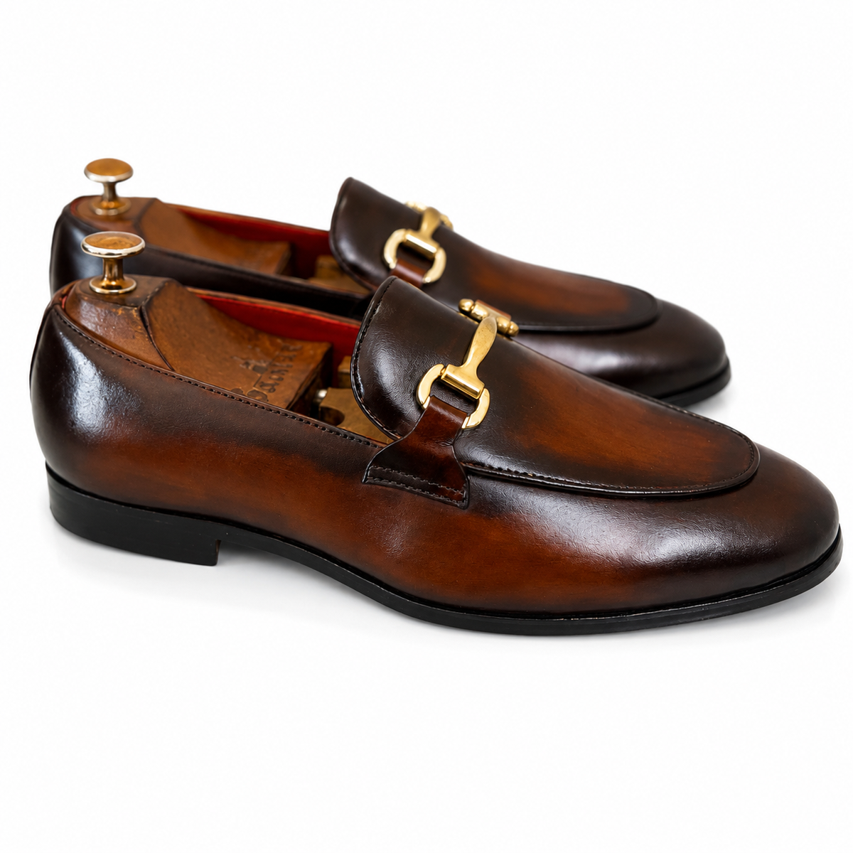 Cognac Royale Hand-Finished Horsebit Loafers