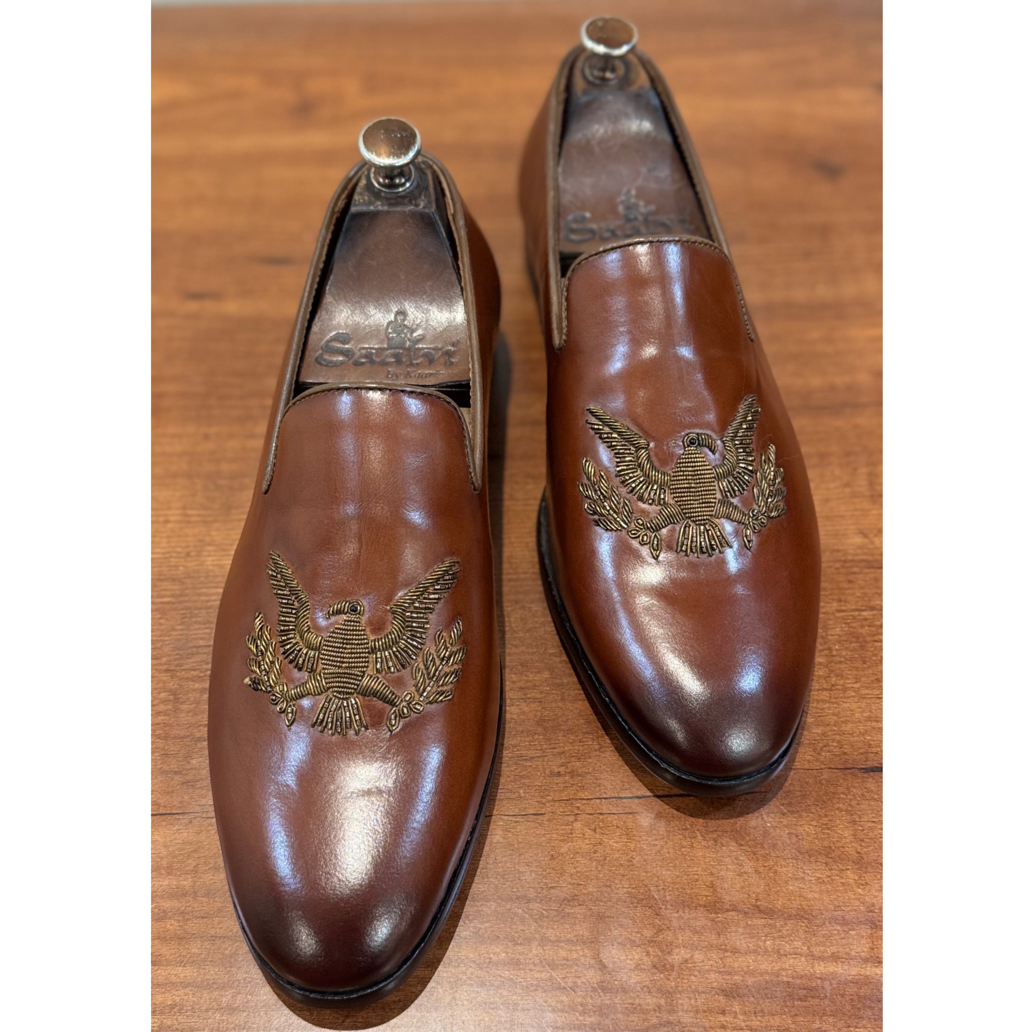 Eagle Hand Embroidery Slipons