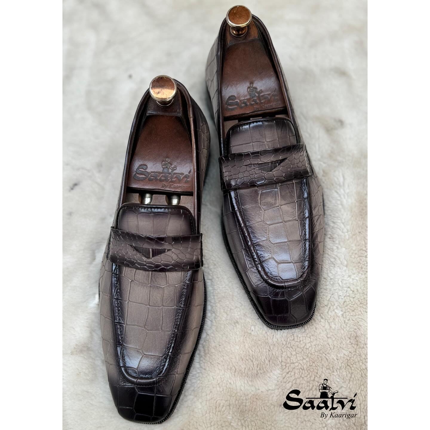 Penny Loafers Grey