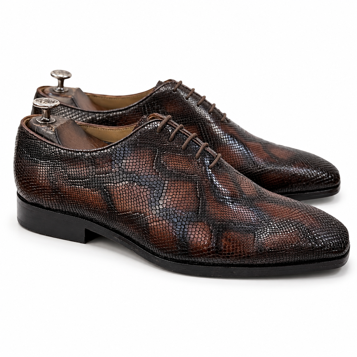 Monte Carlo Lizard Oxfords – Marrone Espresso