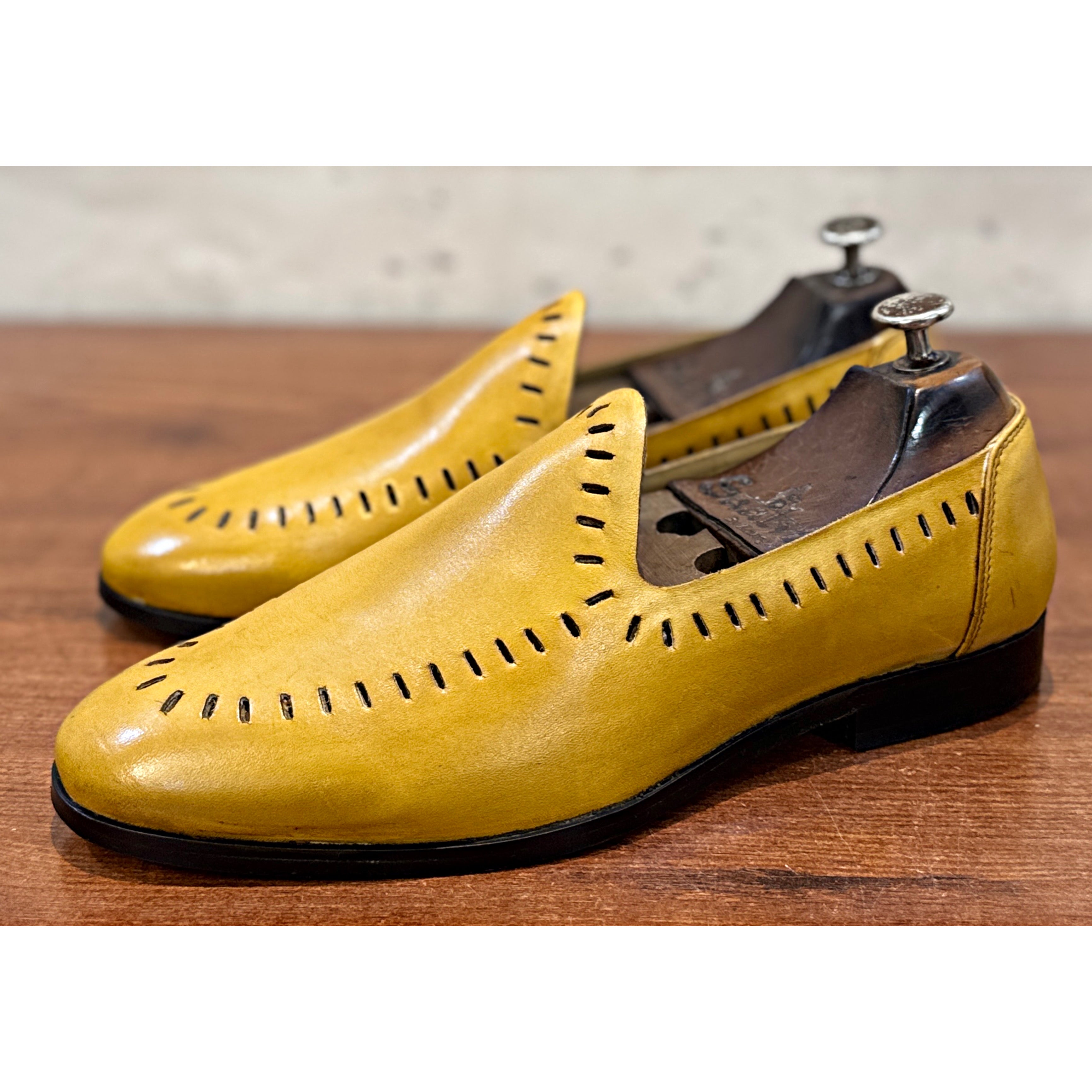 Sorrento Cutwork Belgian Loafers – Curry Saffron