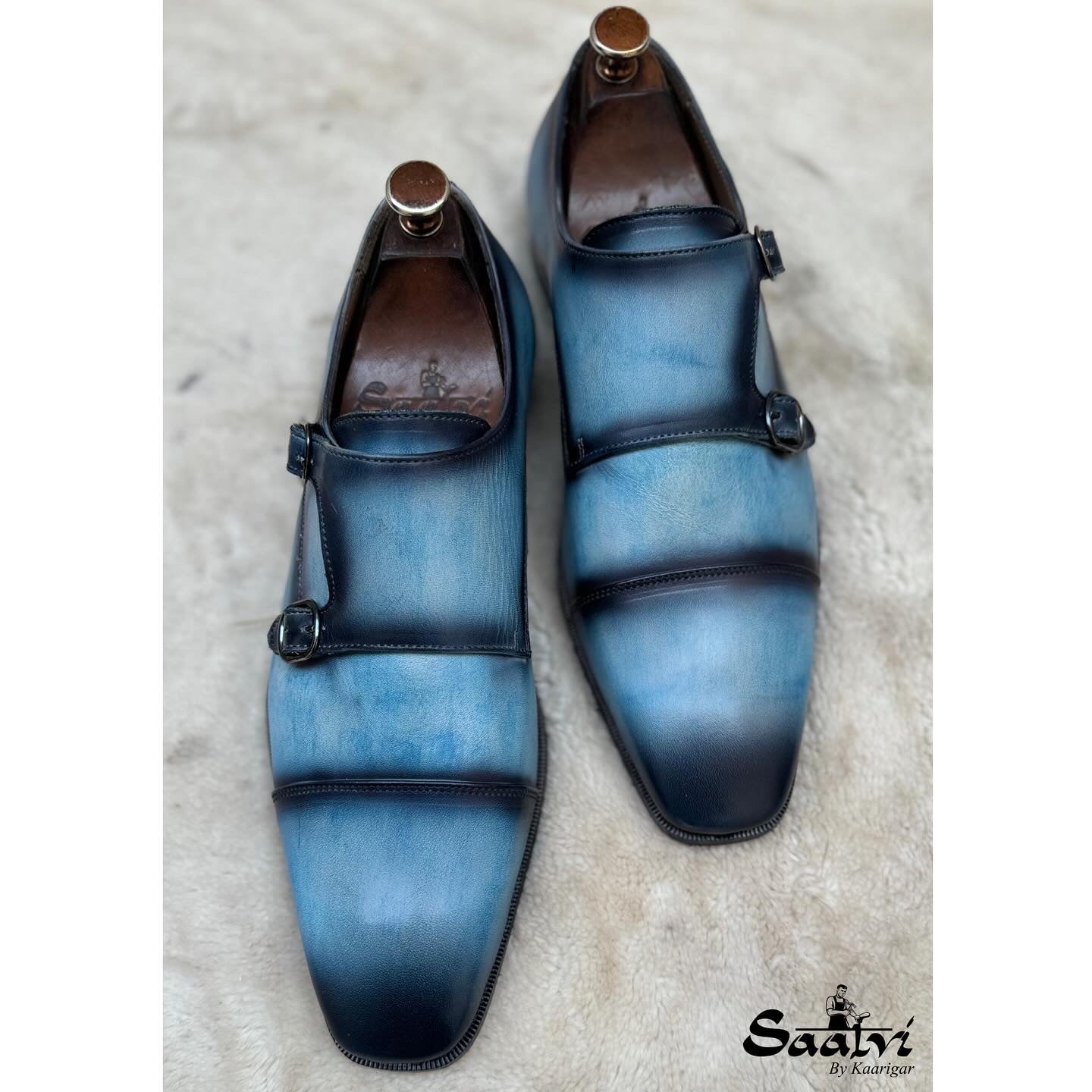 Sky Hand Patina Double Monk