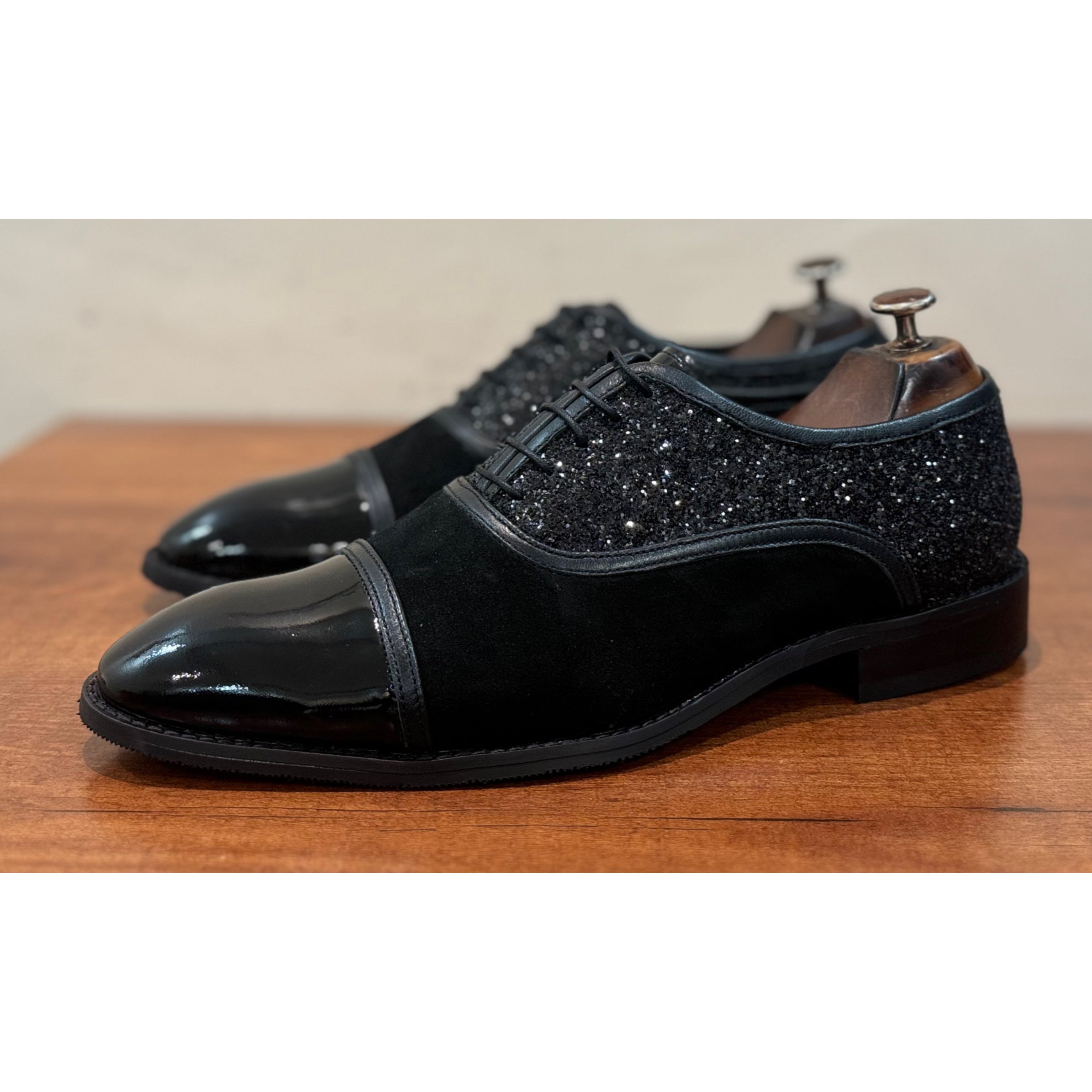 Patent Oxfords Bling