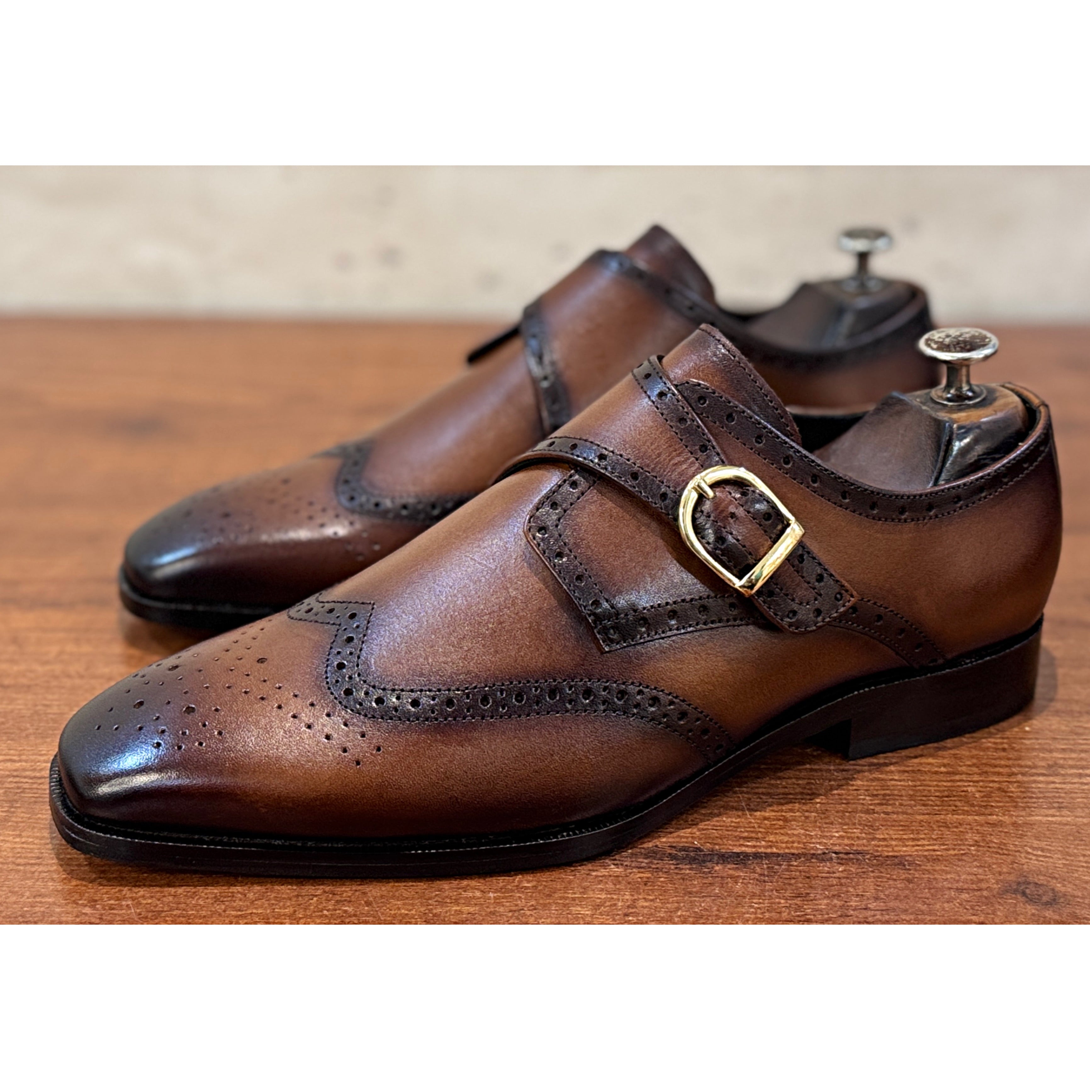 Regal Windsor Monk Strap Brogue Shoes