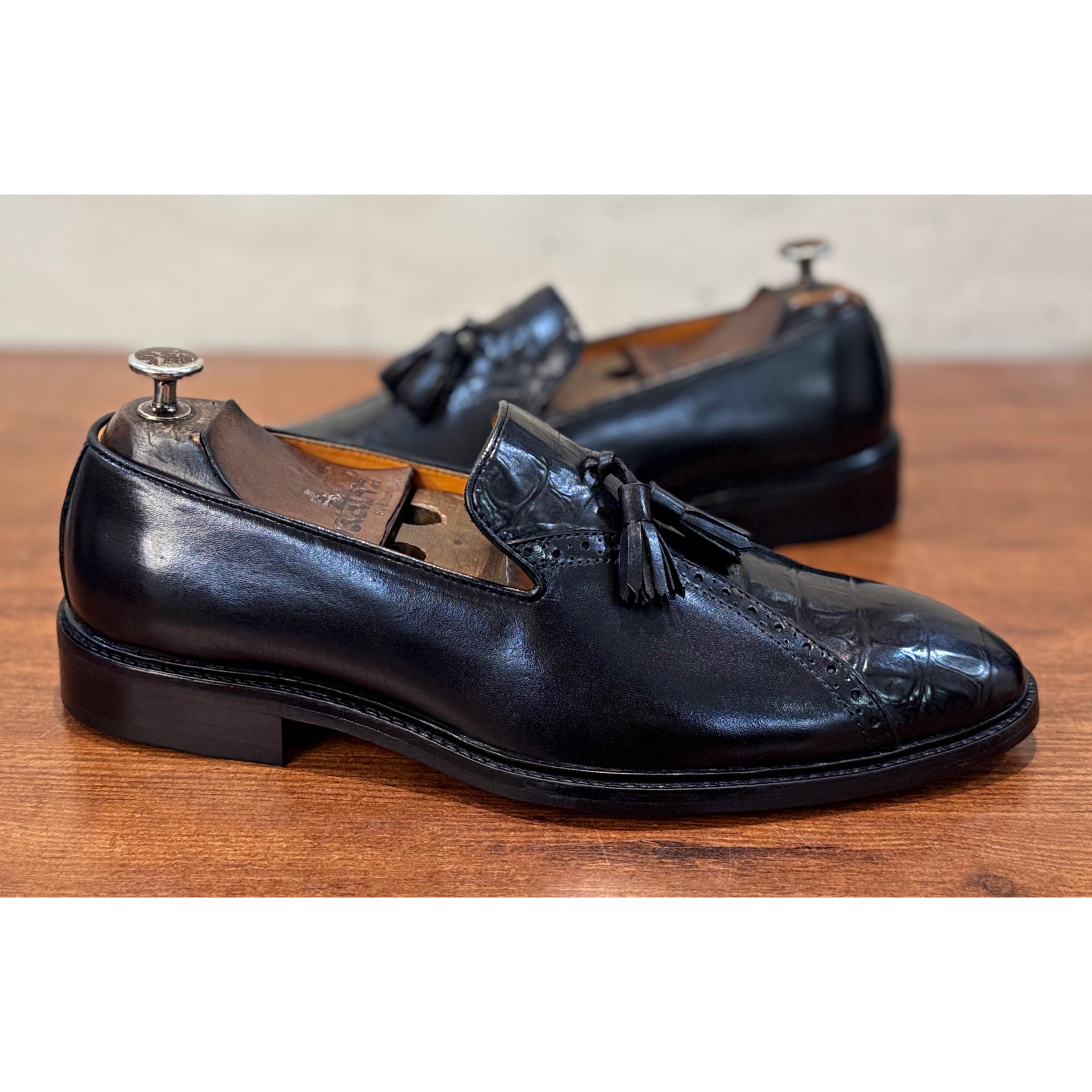 Black Monarch - Tassel Loafers