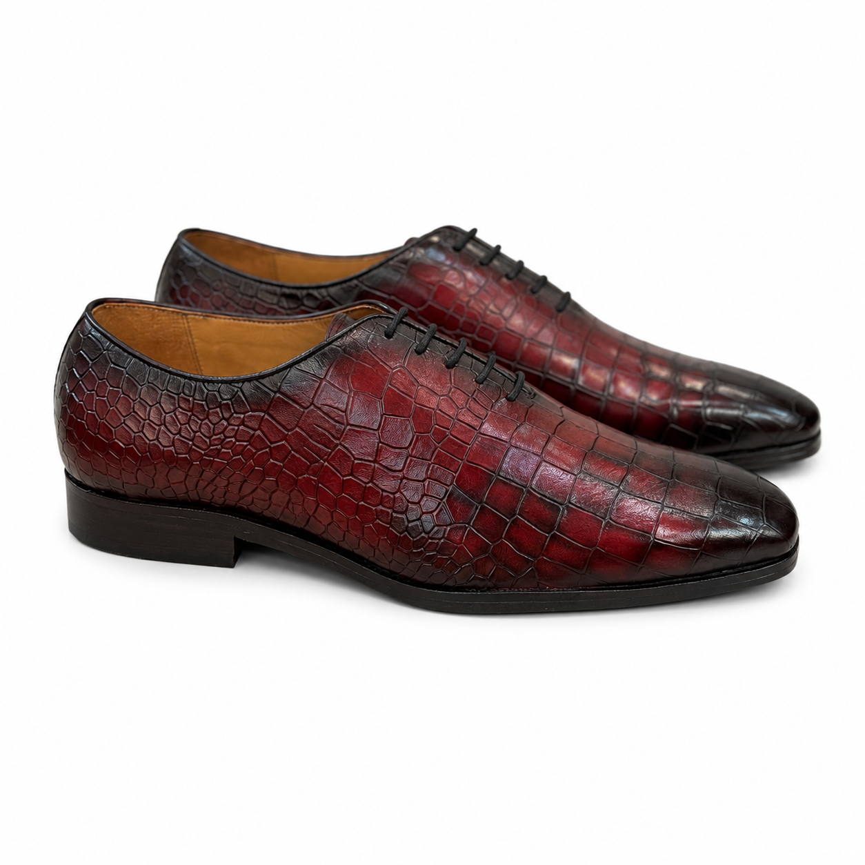 Bordeaux Croco Oxford