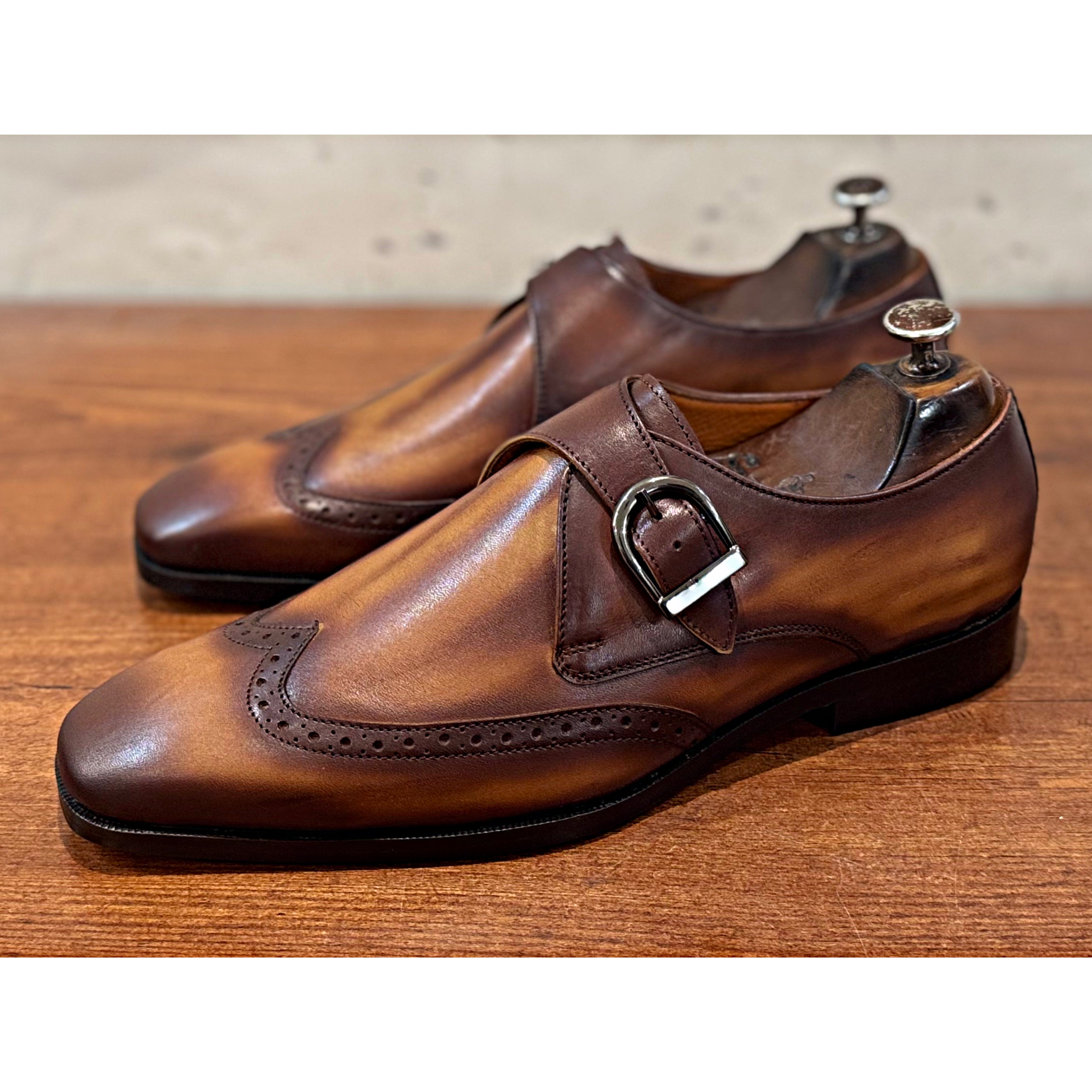 Single Strap Monk Wood Finish