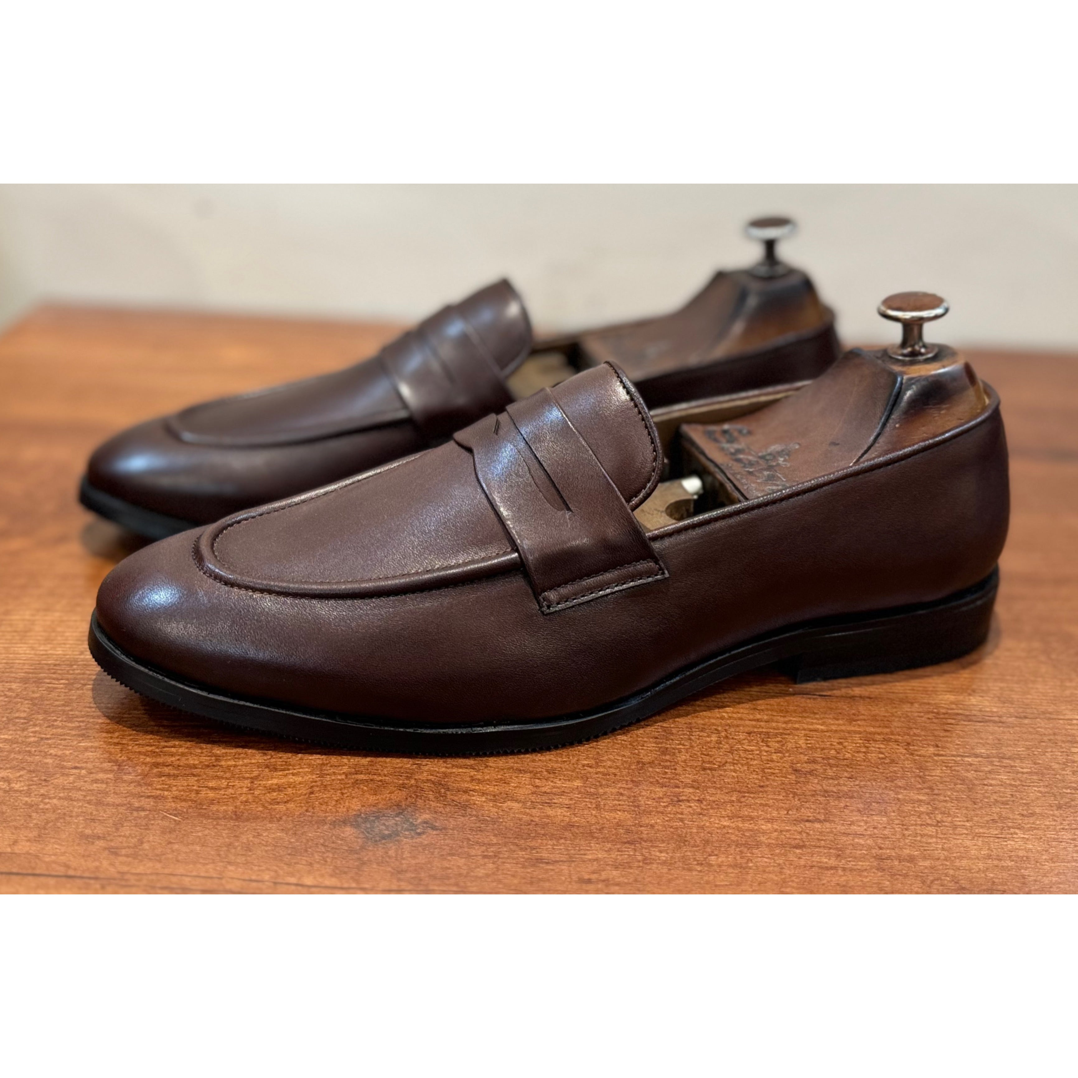 Jamie | Brown Penny Loafers